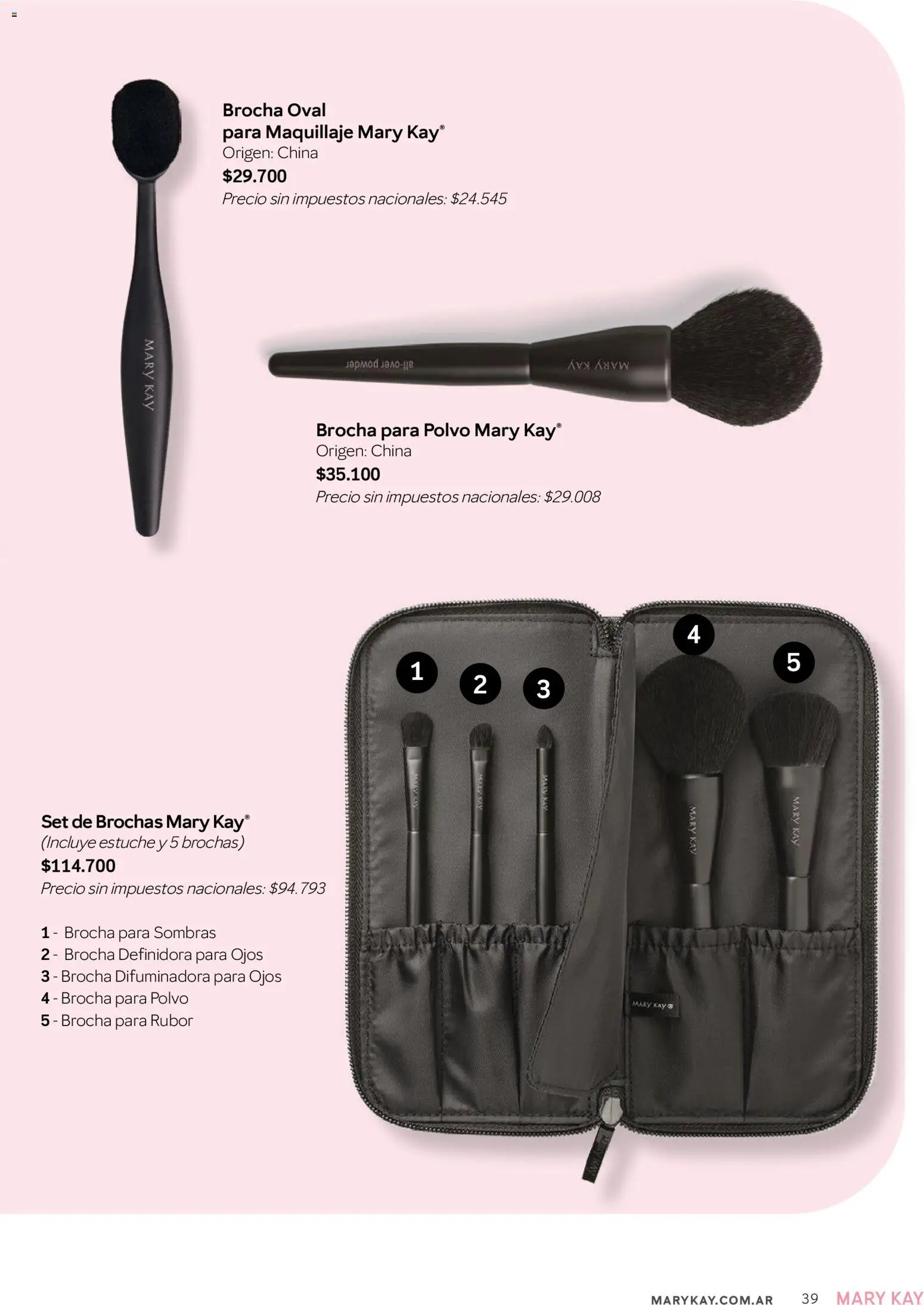 Mary Kay catálogo │ válido desde el 01/08/2026 | Página: 39 | Productos: Maquillaje, Rubor, Polvo, Estuche