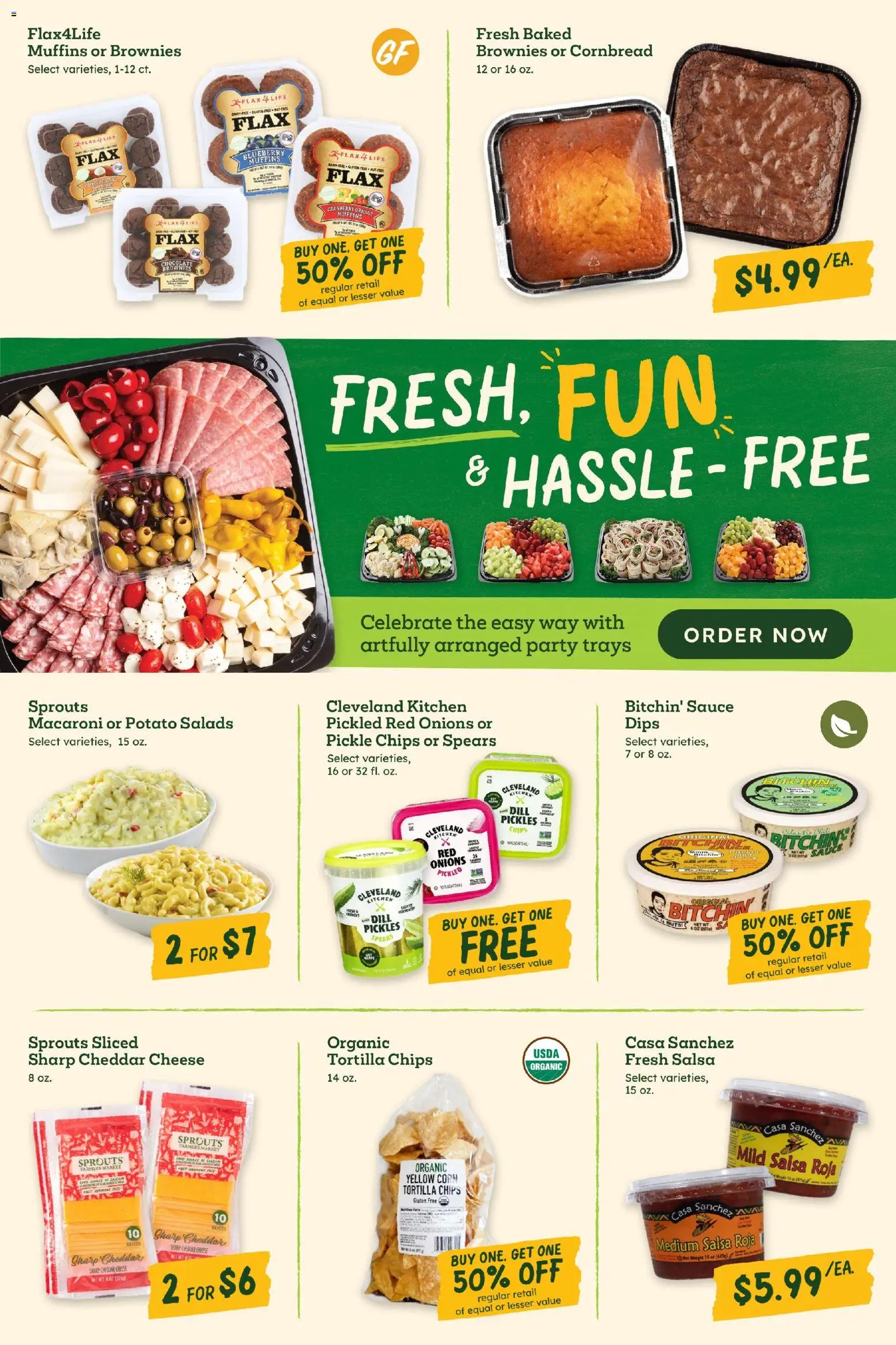 Sprouts Weekly Ad - valid from 10.06.2026 | Page: 8 | Products: Corn, Cheese, Chocolate, Sauce
