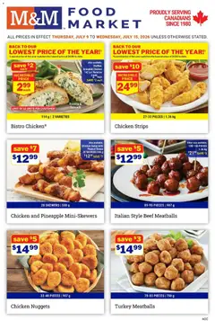 Preview of M&M Food Market weekly flyer / circulaire from shop M&M Food Market valid from Jul 9, 2026