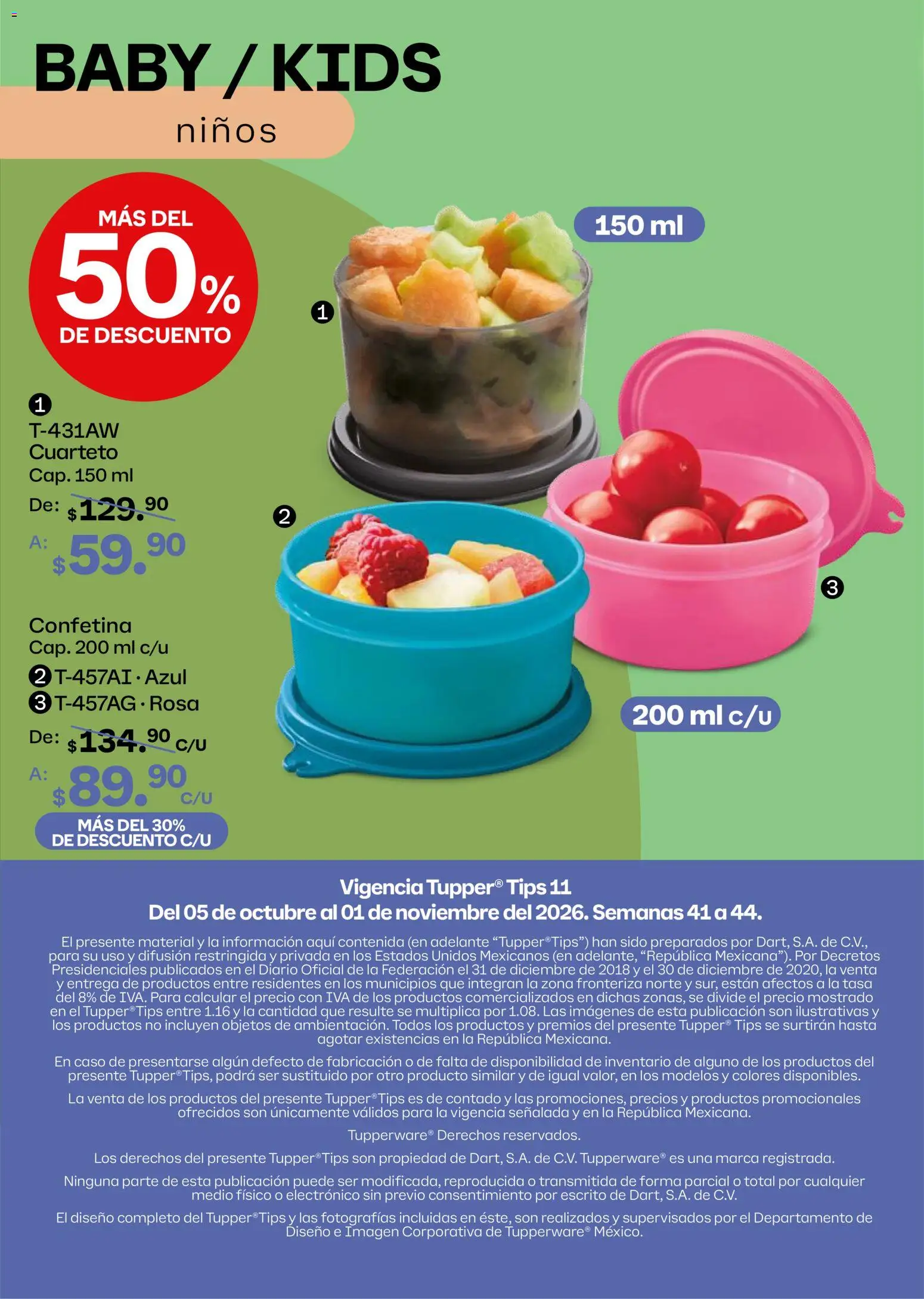 Nuevas ofertas de Tupperware válidas en toda la República Mexicana desde el 05/10/2026. ¡Encuentra las mejores ofertas en Tupperware catálogo! | Página: 100