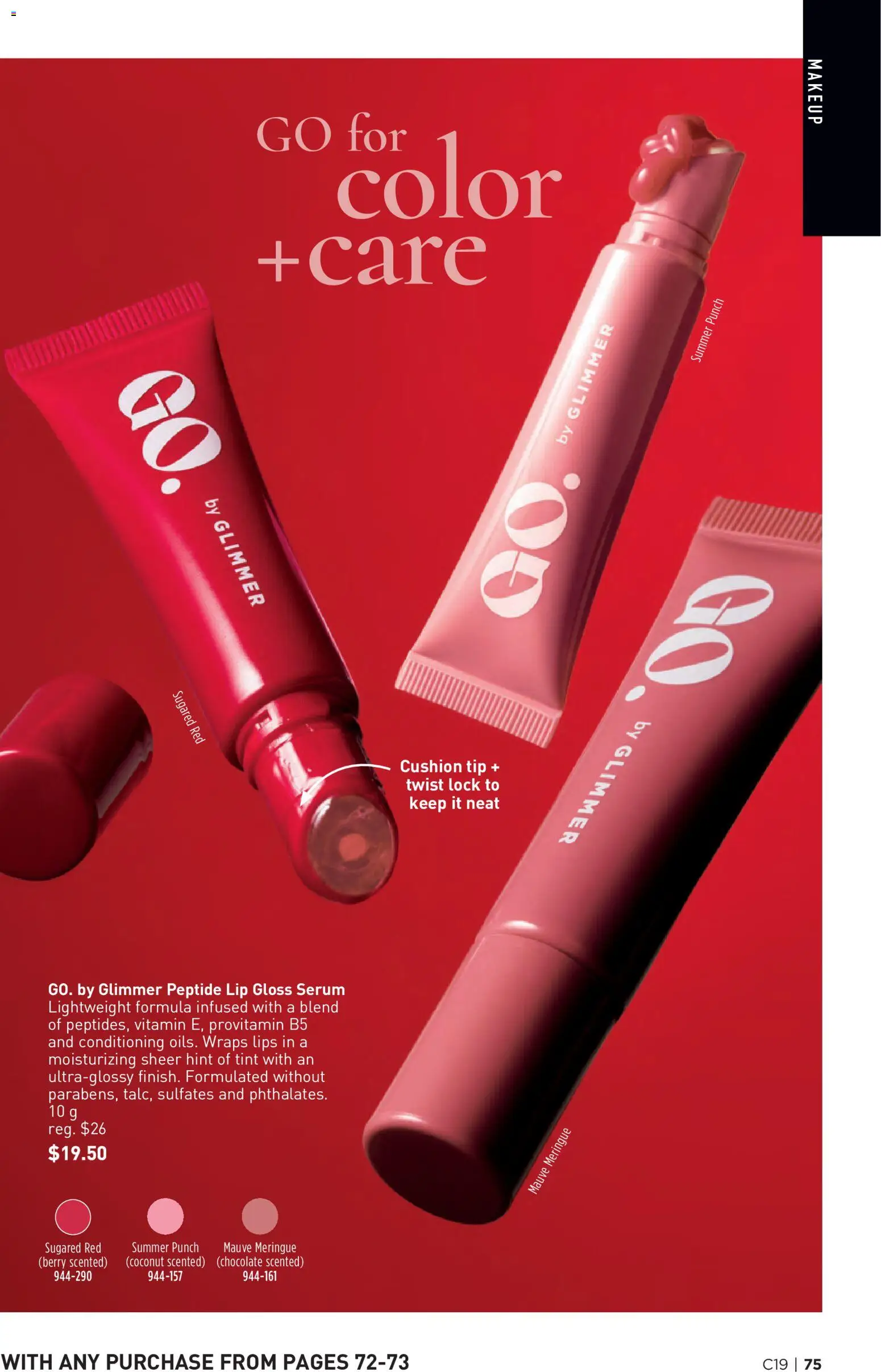 Avon flyer valid from Sep 9, 2026 | Page: 75 | Products: Coconut, Lip gloss, Chocolate