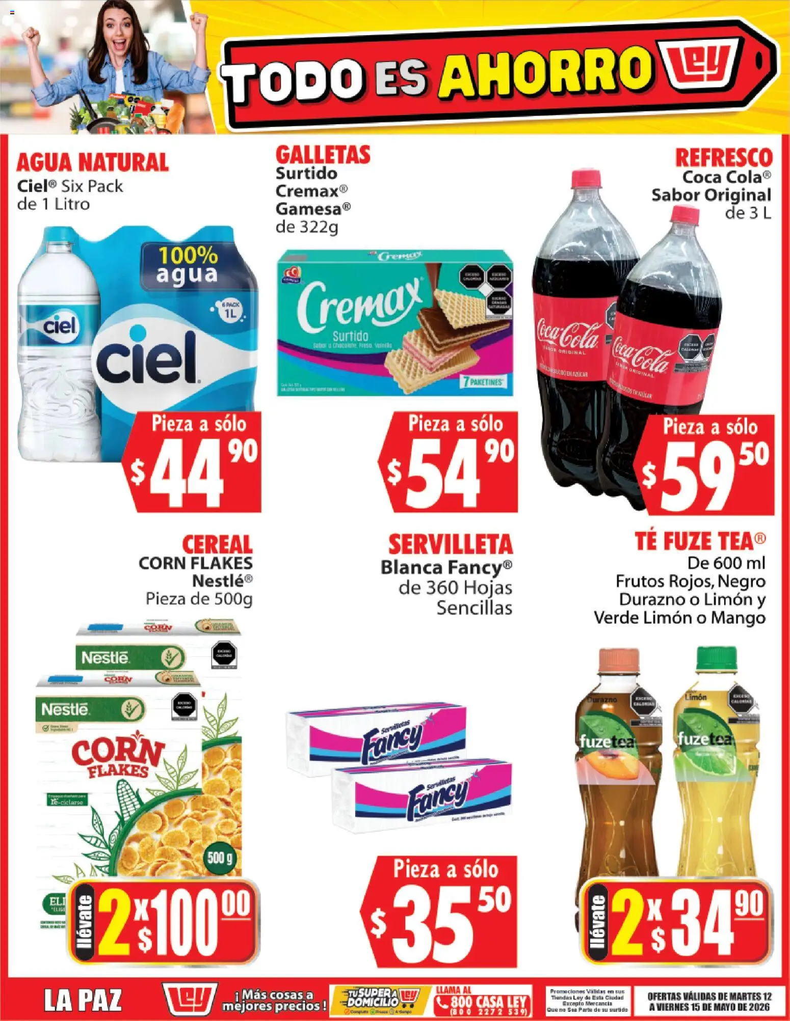 Nuevas ofertas de Casa Ley válidas en toda la República Mexicana desde el 12.05.2026. ¡Encuentra las mejores ofertas en Casa Ley folleto Todo es ahorro! | Página: 5