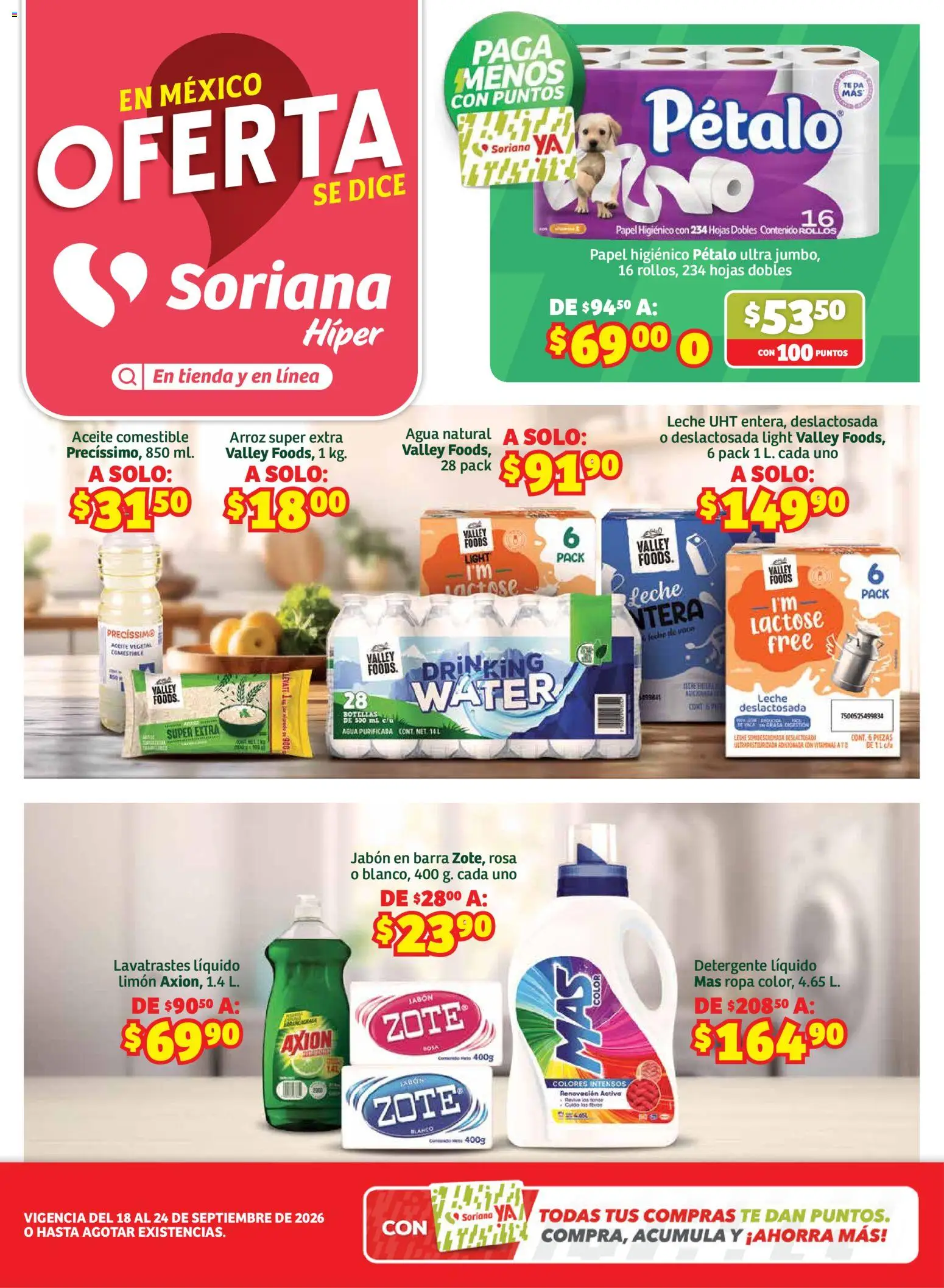 Nuevas ofertas de Soriana válidas en toda la República Mexicana desde el 18/09/2026. ¡Encuentra las mejores ofertas en Soriana folleto! | Página: 1
