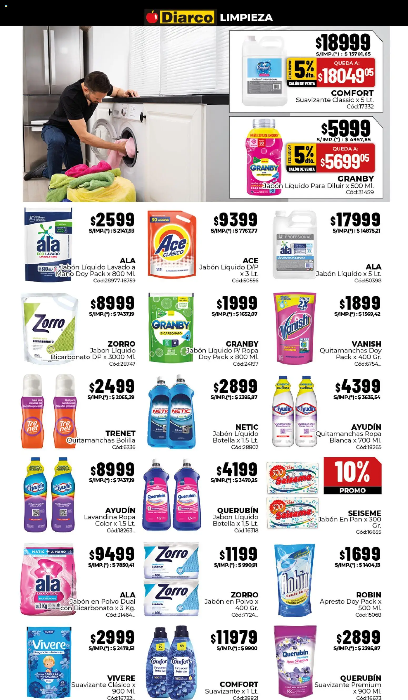 Diarco ofertas │ válido desde el 20/07/2026 | Página: 17 | Productos: Botella, Polvo, Jabón, Pan