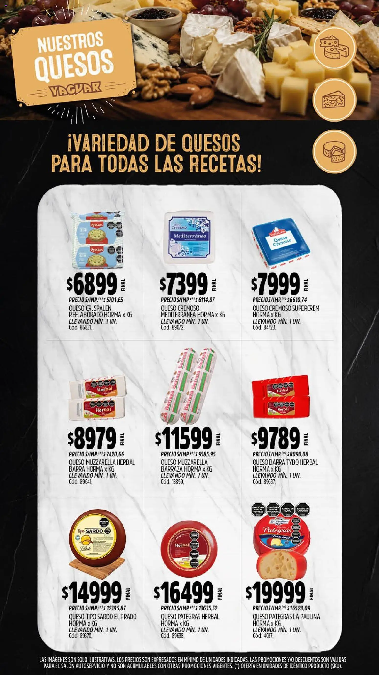 Yaguar - Oferta Semanal Chaco │ válido desde el 14/09/2026 | Página: 7 | Productos: Muzzarella, Queso