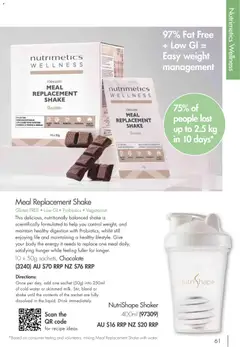 Preview of Nutrimetics Catalogue 2026 - valid from 01.01.2026 | Page: 61 | Products: Chocolate, Water, Weight