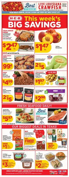 Preview of H-E-B weekly ads valid from 03.06.2026