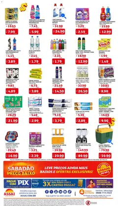 Assaí Atacadista ofertas - PE - Pré-Visualização do folheto da loja Assaí Atacadista, válido de 04/07/2026 | Página: 4 | Produtos: Sabonete, Potes, Creme dental, Água sanitária