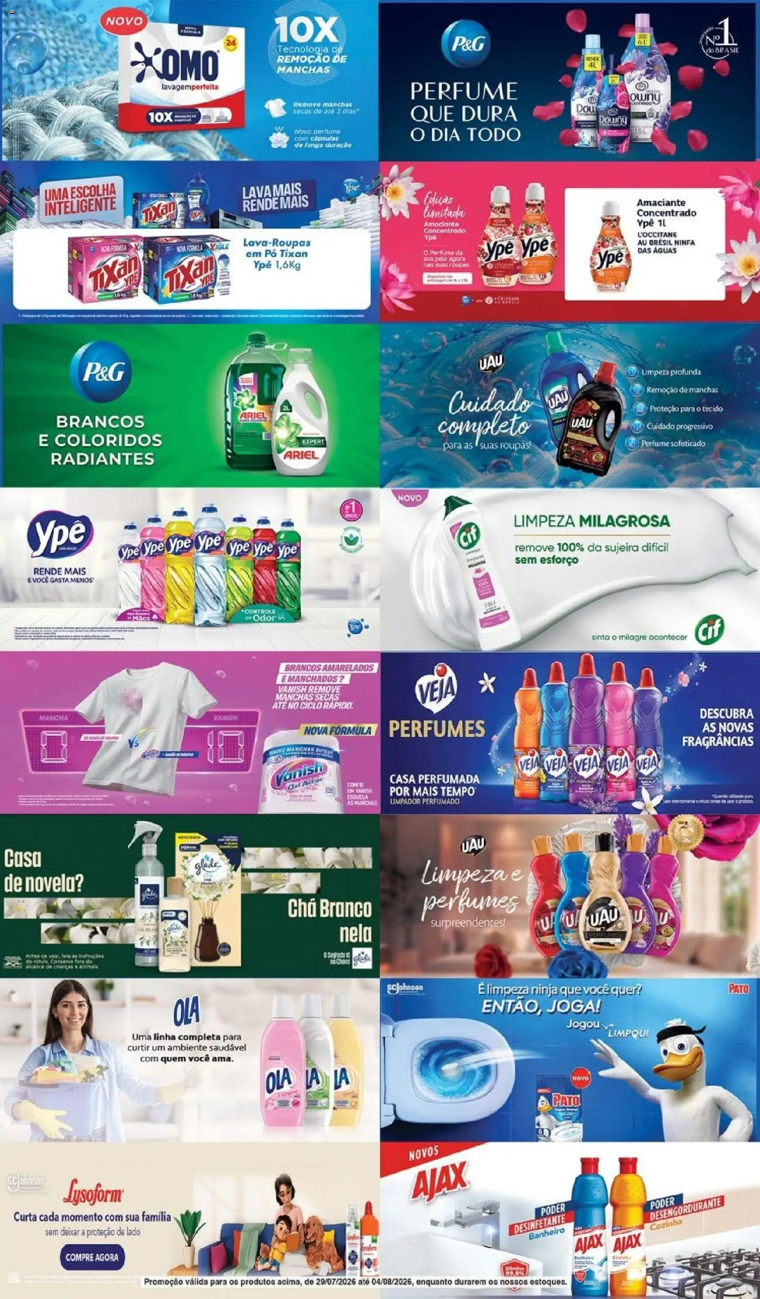 Supermercados Guanabara Folheto - válido de 29/07/2026 | Página: 2 | Produtos: Chá, Tecido, Calção, Amaciante