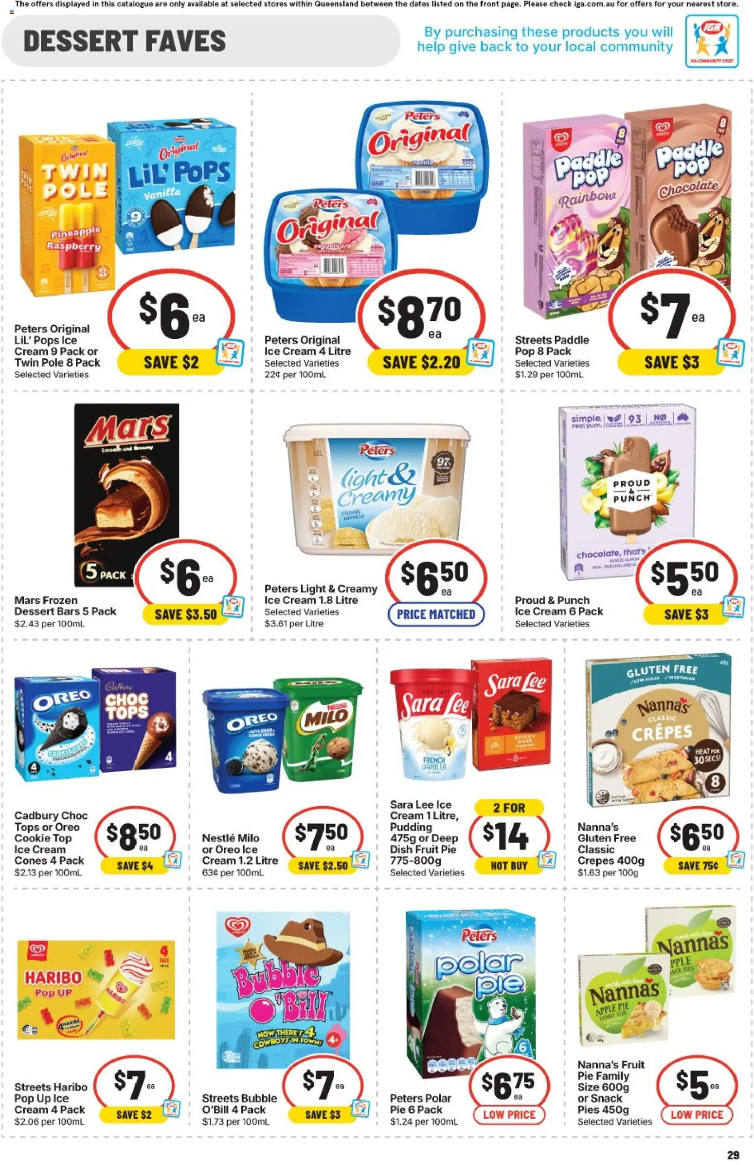 IGA catalogue - valid from 10.06.2026 | Page: 36 | Products: Chocolate, Cream, Date, Pies