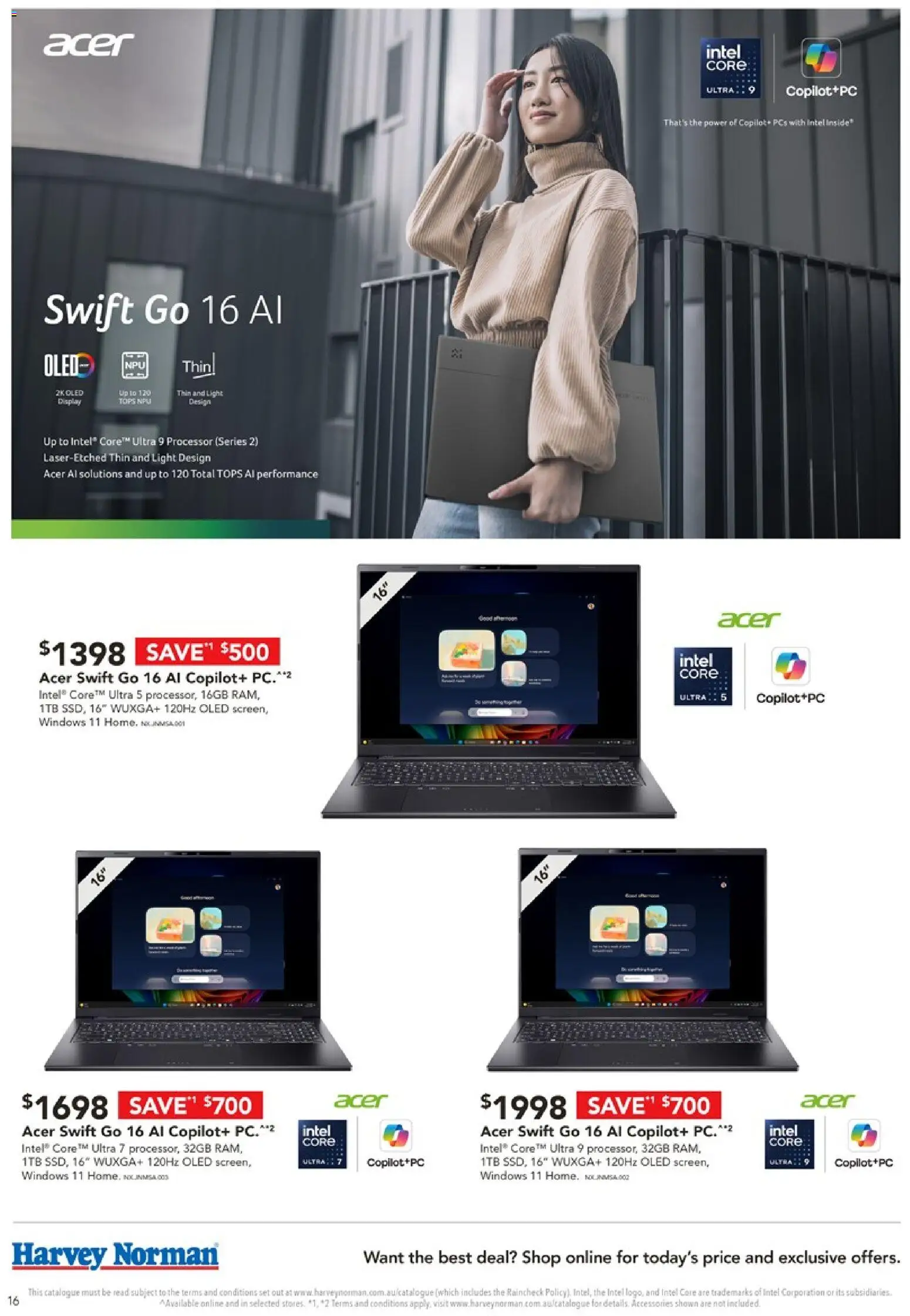 Harvey Norman catalogue - valid from 06.03.2026 | Page: 16 | Products: Light, Accessories, Pc
