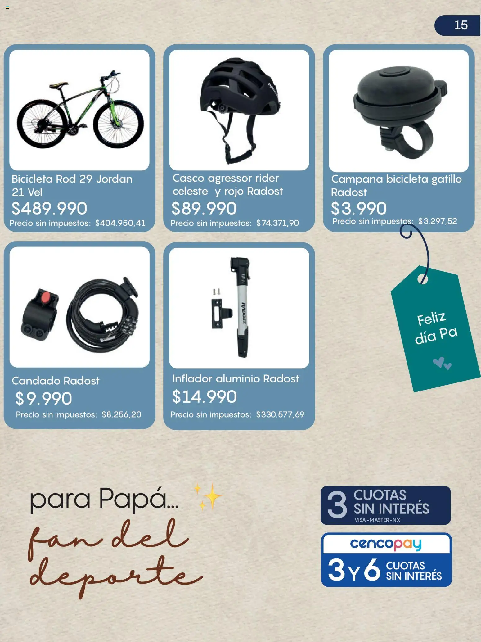 Jumbo - Día Del Padre │ válido desde el 09.06.2026 | Página: 17 | Productos: Campana, Papa, Candado, Inflador