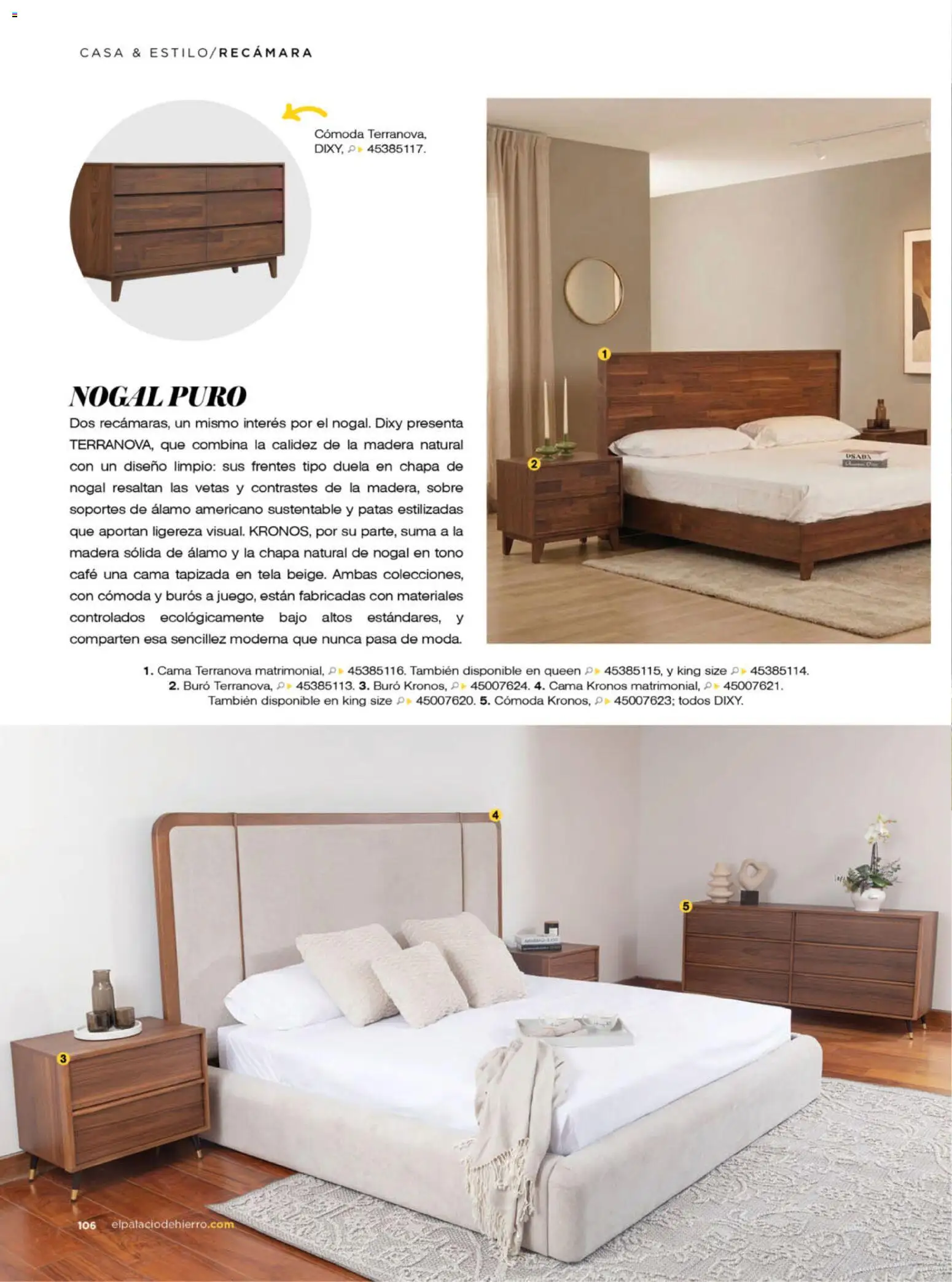 Nuevas ofertas de Palacio De Hierro válidas en toda la República Mexicana desde el 01/09/2026. ¡Encuentra las mejores ofertas en Palacio De Hierro catálogo La Gaceta! | Página: 110 | Productos: Cómoda, Chapa, Cama, Buró