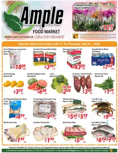 Preview of Ample Food Market weekly flyer Brampton from shop Ample Food Market valid from Jul 17, 2026