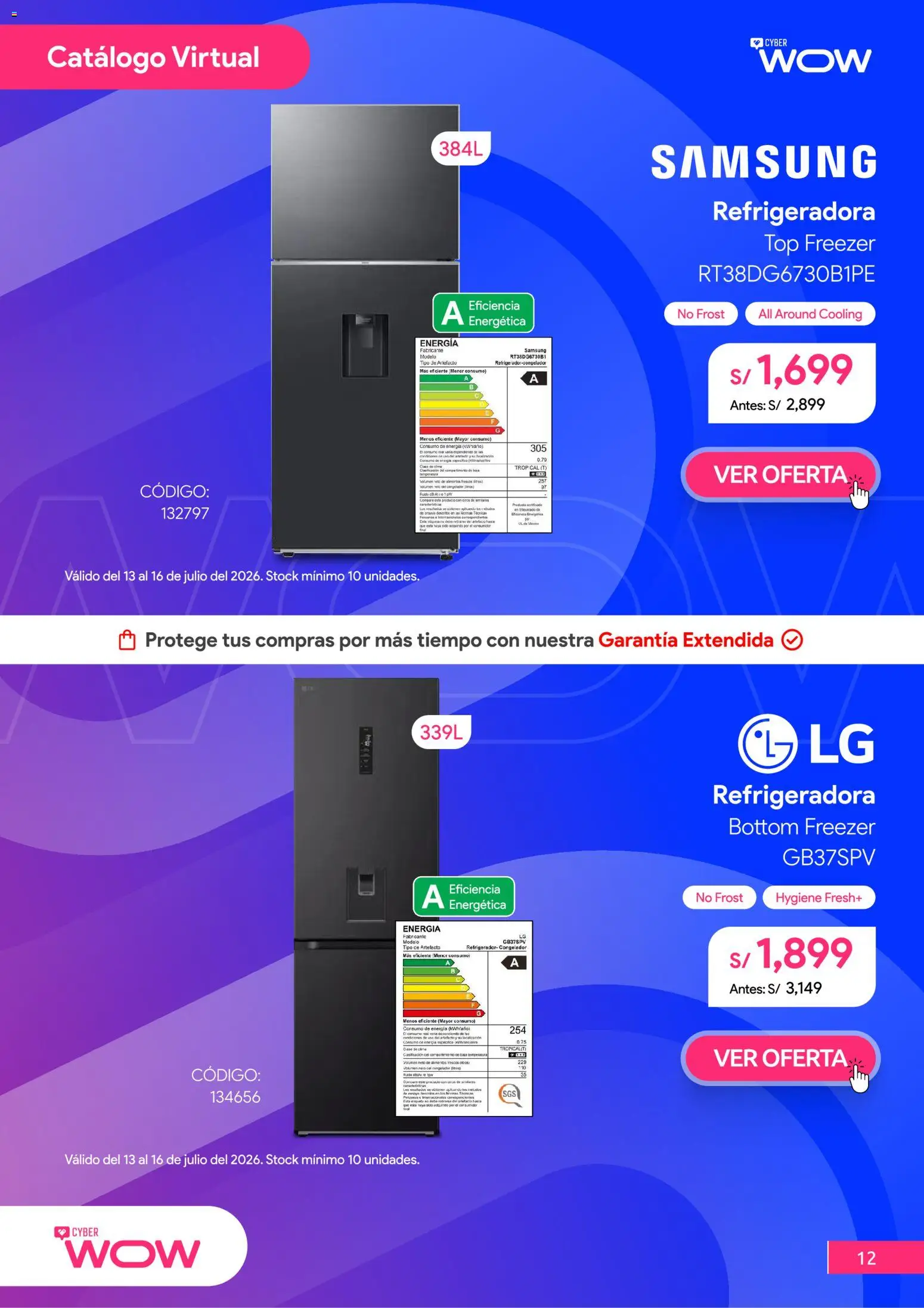 Catálogo Hiraoka válido desde 13/07/2026 | Página: 13 | Productos: Refrigerador, Congelador