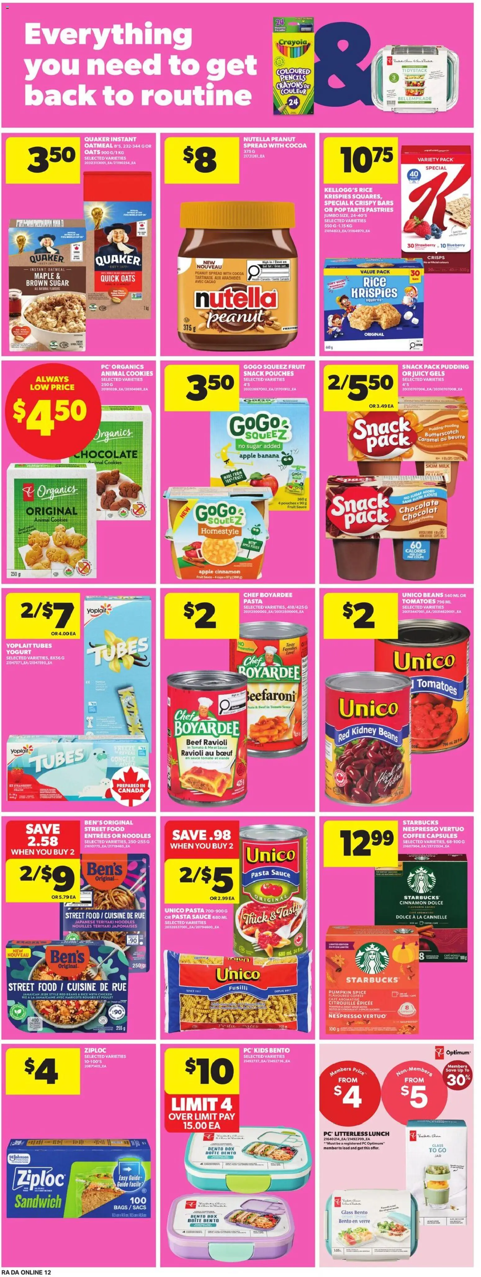 Atlantic Superstore flyer valid from Aug 27, 2026 | Page: 18 | Products: Fruit, Pudding, Tomato, Beans