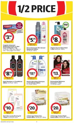 Preview of Coles catalogue - valid from 15/07/2026 | Page: 8 | Products: Shower, Deodorant, Cream, Raspberry