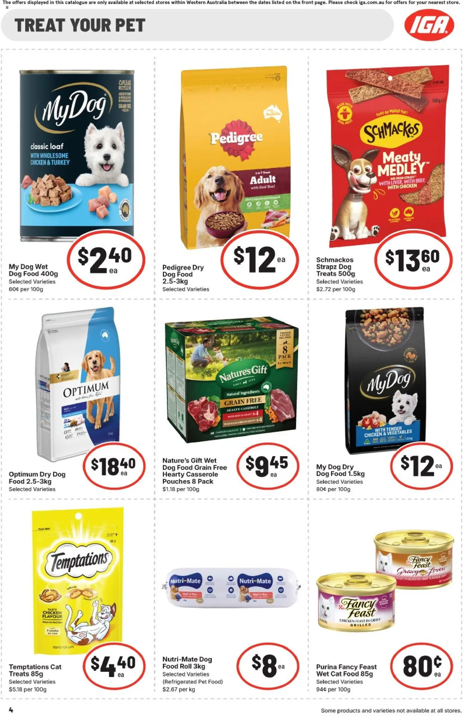 IGA catalogue - valid from 27.05.2026 | Page: 4 | Products: Chicken, Dog food, Vegetables, Turkey