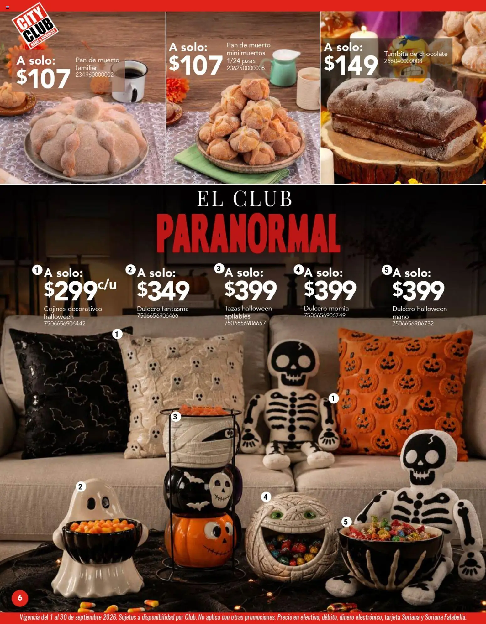 Nuevas ofertas de City Club válidas en toda la República Mexicana desde el 01/09/2026. ¡Encuentra las mejores ofertas en City Club catálogo! | Página: 6 | Productos: Pan, Chocolate