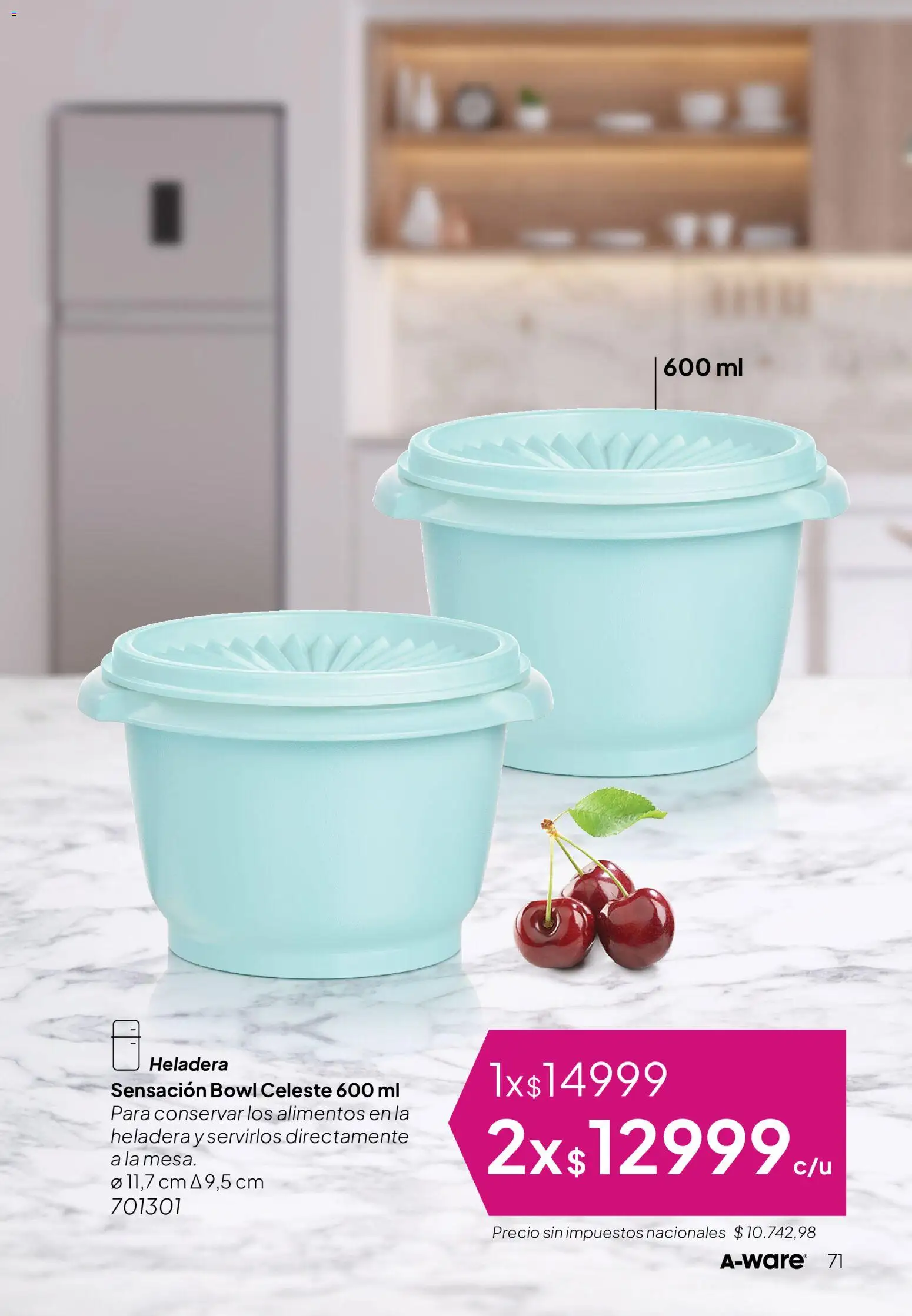 Tupperware Folleto │ válido desde el 01/09/2026 | Página: 72 | Productos: Bowl, Alimentos, Heladera