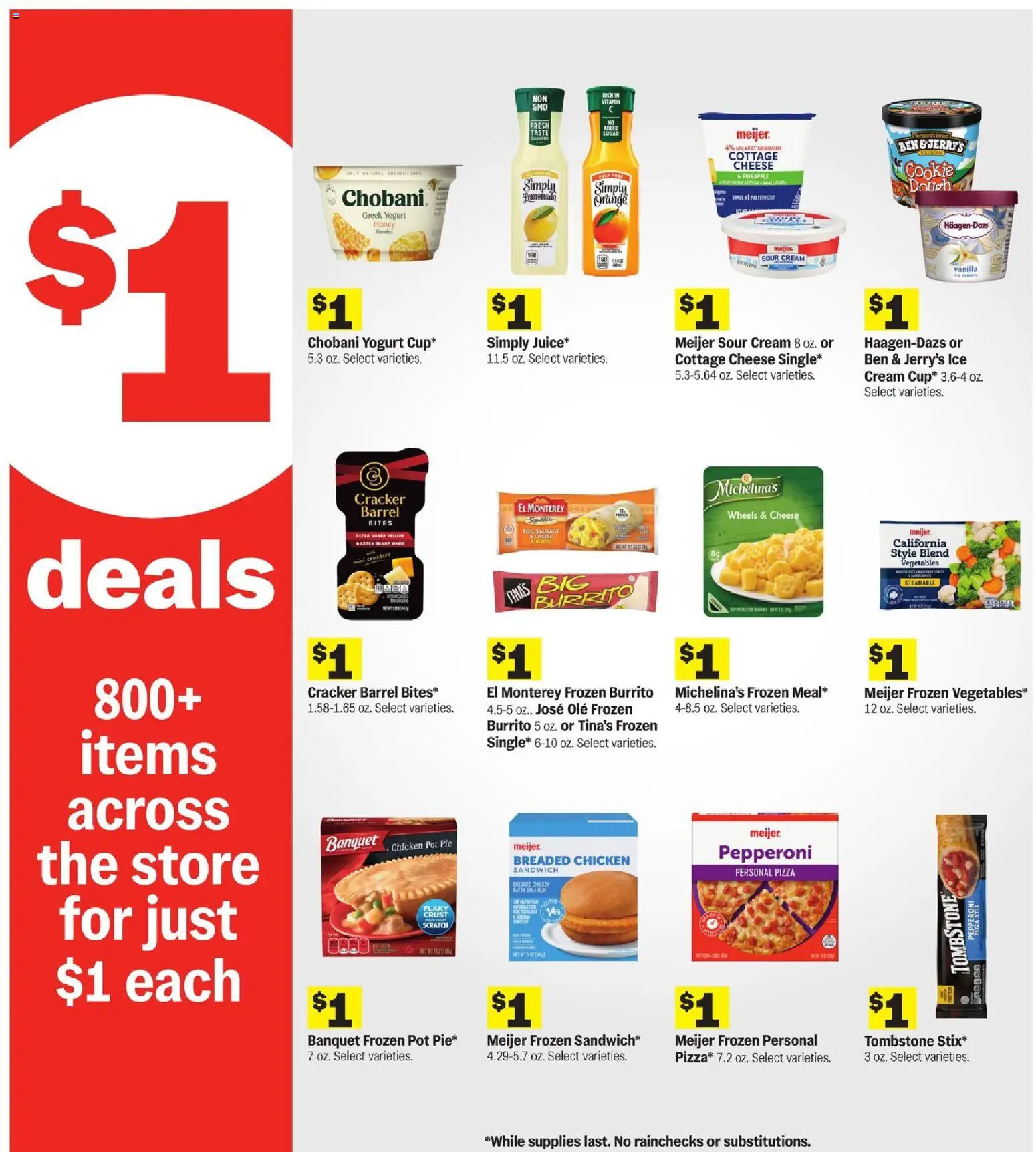 Meijer Weekly Ad - MI - valid from 09/23/2026 | Page: 6 | Products: Yogurt, Sour cream, Sugar, Ice