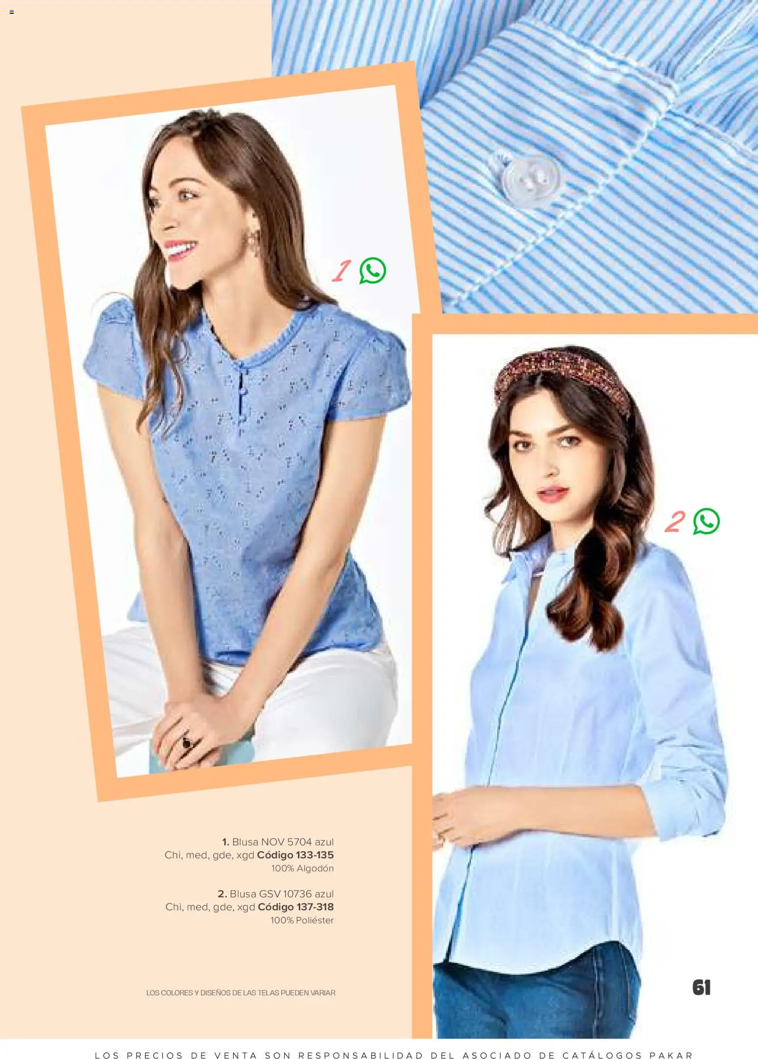 Nuevas ofertas de SC Pakar válidas en toda la República Mexicana desde el 30.01.2026. ¡Encuentra las mejores ofertas en SC Pakar catálogo Ropa! | Página: 61 | Productos: Blusa, Algodón