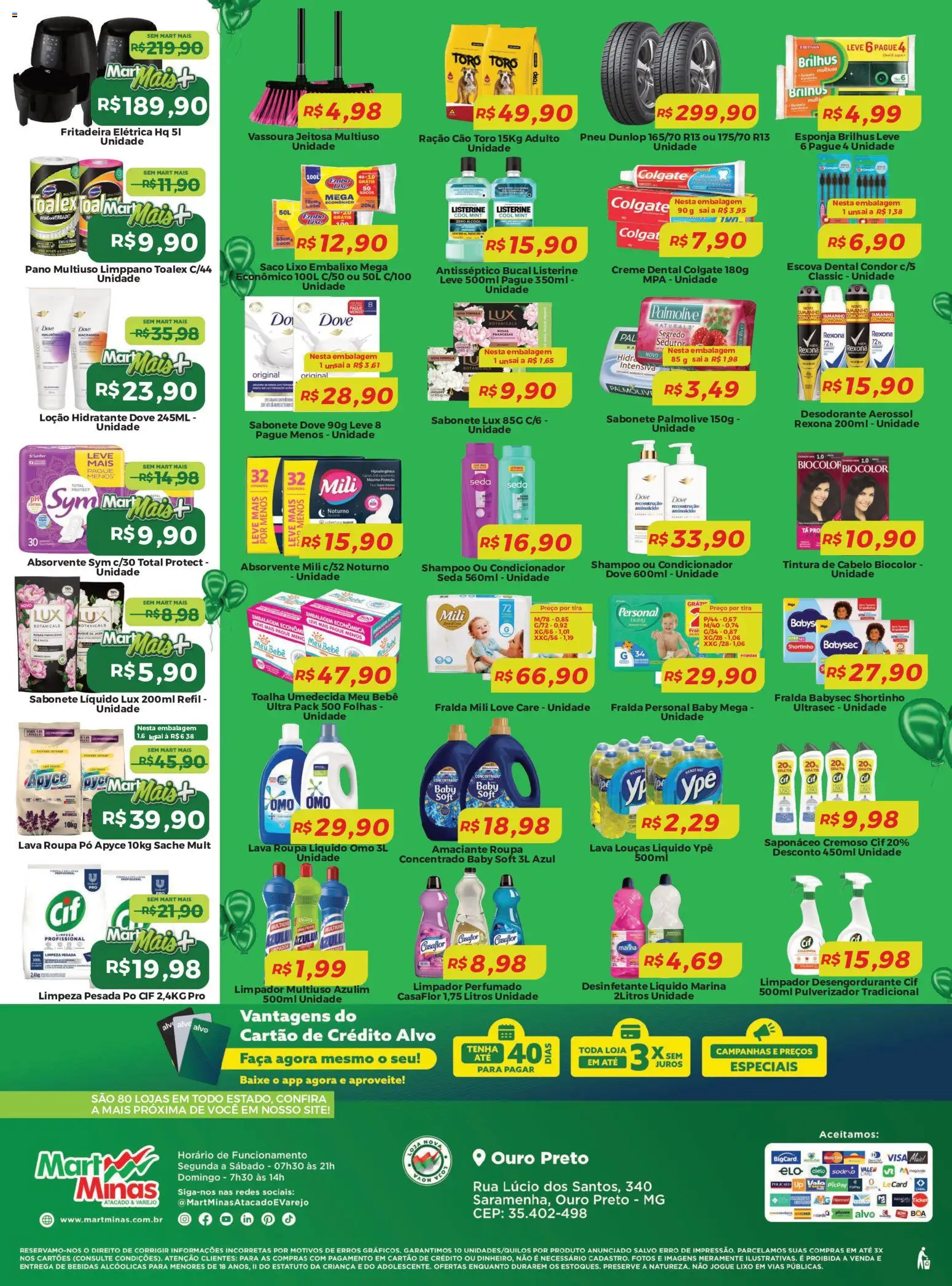 Mart Minas Folheto - válido de 24/09/2026 | Página: 4 | Produtos: Shampoo, Desengordurante, Bebidas, Saponáceo