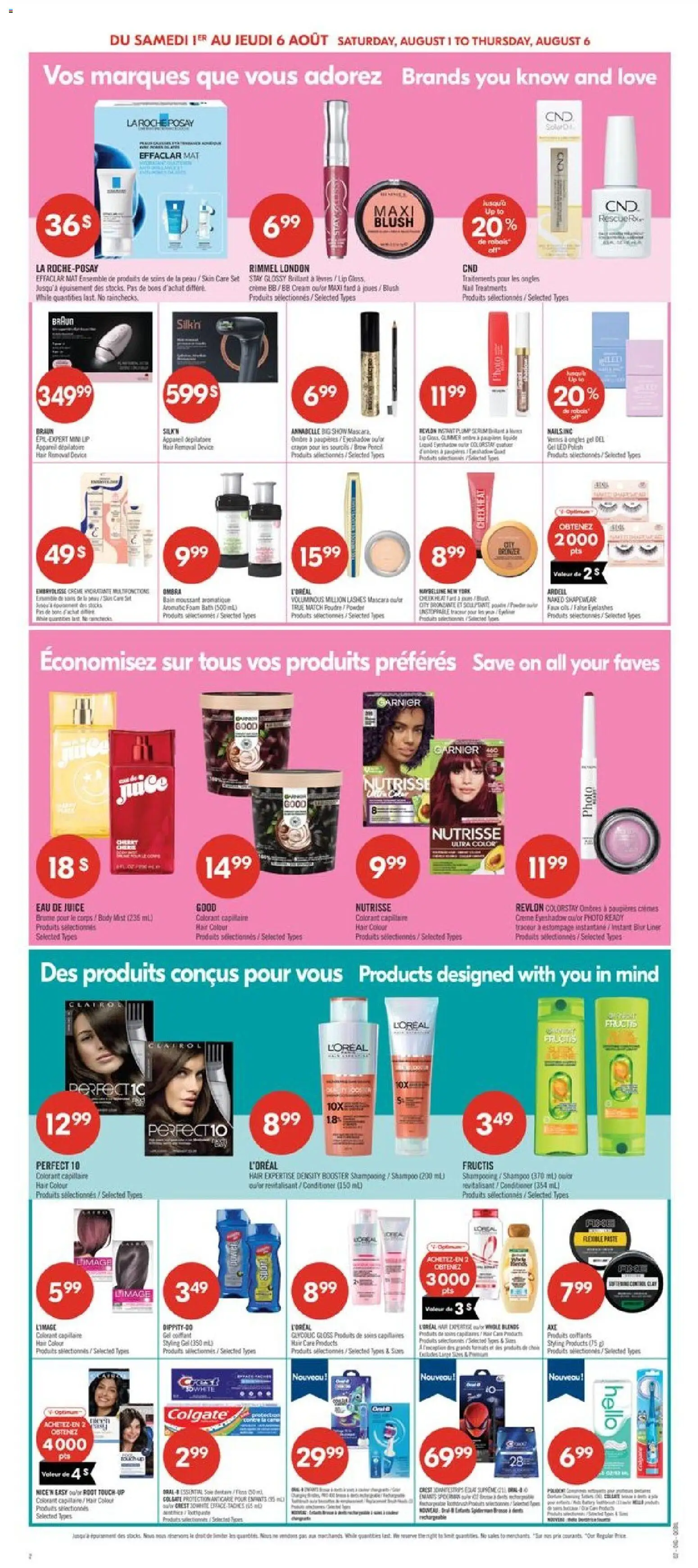 Pharmaprix flyer valid from Jul 31, 2026 | Page: 16 | Products: Cream, Blush, Conditioner, Hair color