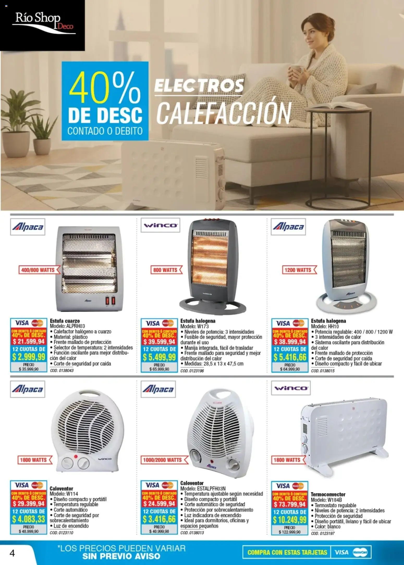 Río Shop Deco catálogo │ válido desde el 26.05.2026 | Página: 4 | Productos: Fusible, Calefactor