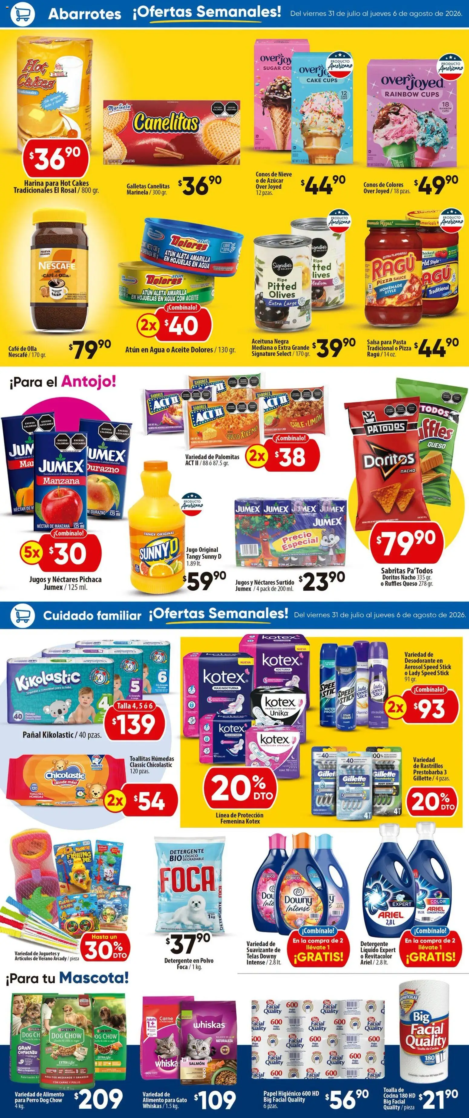 Nuevas ofertas de Calimax válidas en toda la República Mexicana desde el 31/07/2026. ¡Encuentra las mejores ofertas en Calimax folleto Mexicali y SLRC! | Página: 2 | Productos: Limón, Toallitas húmedas, Pizza, Galletas