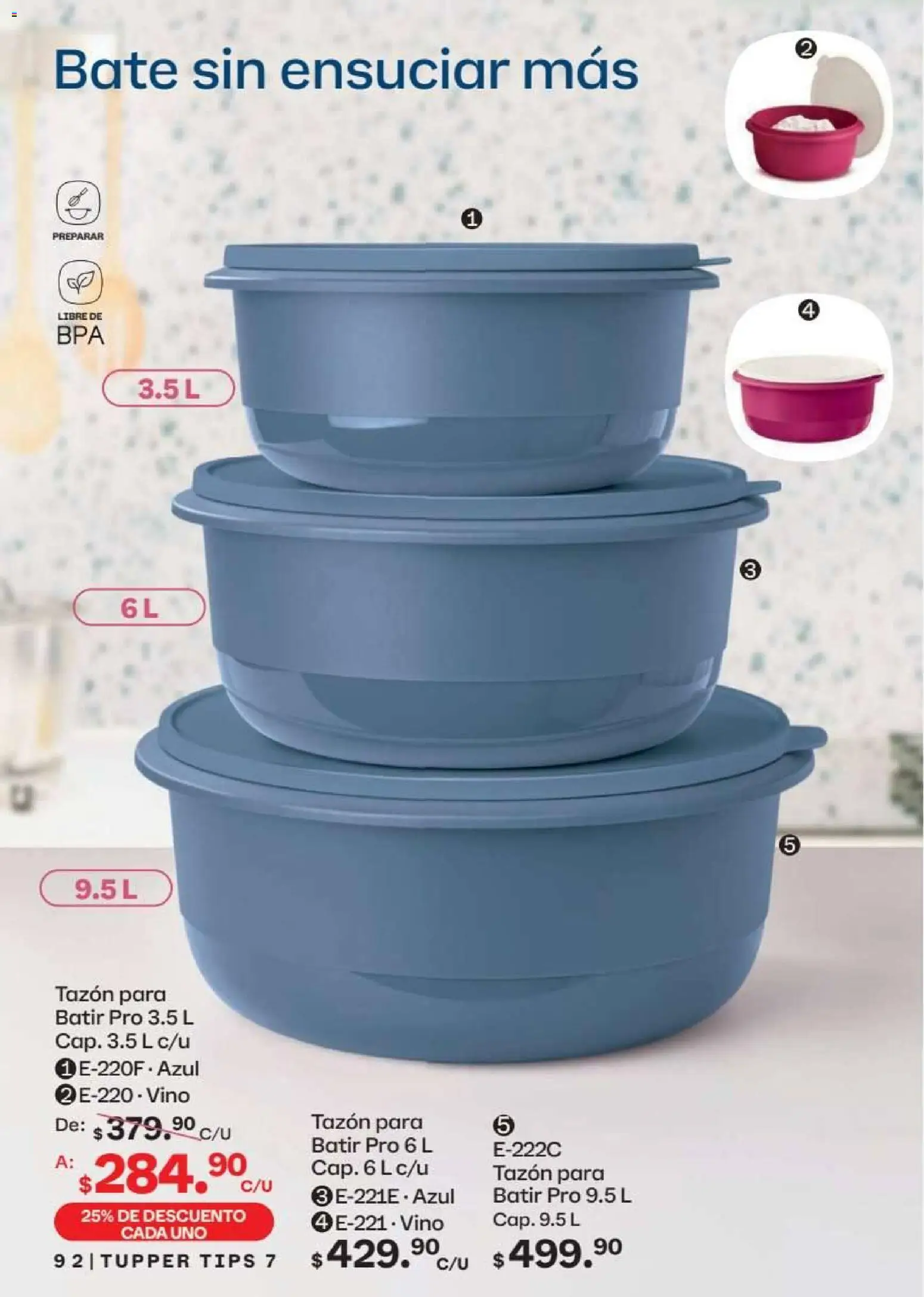 Nuevas ofertas de Tupperware válidas en toda la República Mexicana desde el 15.06.2026. ¡Encuentra las mejores ofertas en Tupperware catálogo! | Página: 92