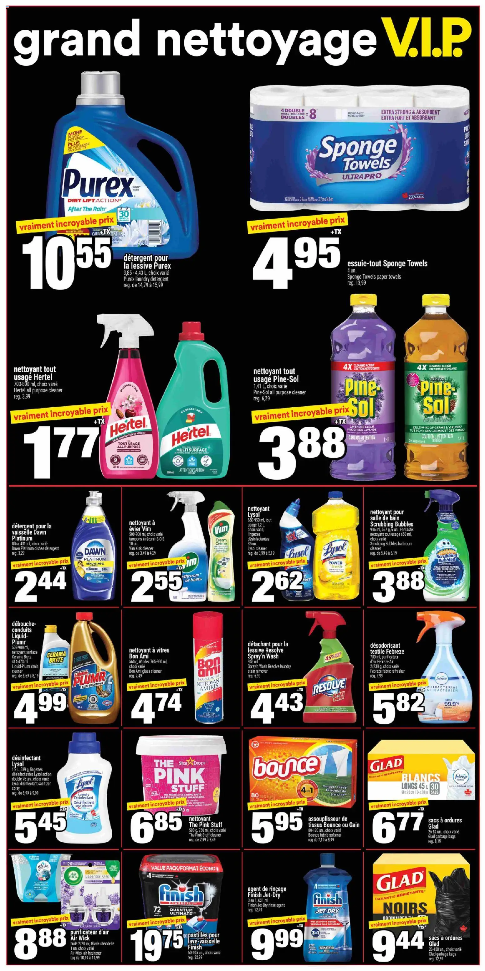 Super C flyer valid from Aug 13, 2026 | Page: 9 | Products: Garbage bags, Towels, Shower, Air freshener