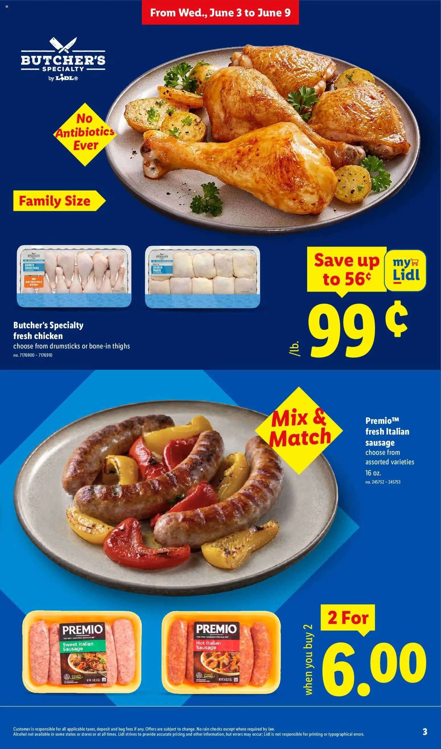 Lidl Weekly Ad - valid from 03.06.2026 | Page: 3 | Products: Sausage, Bag