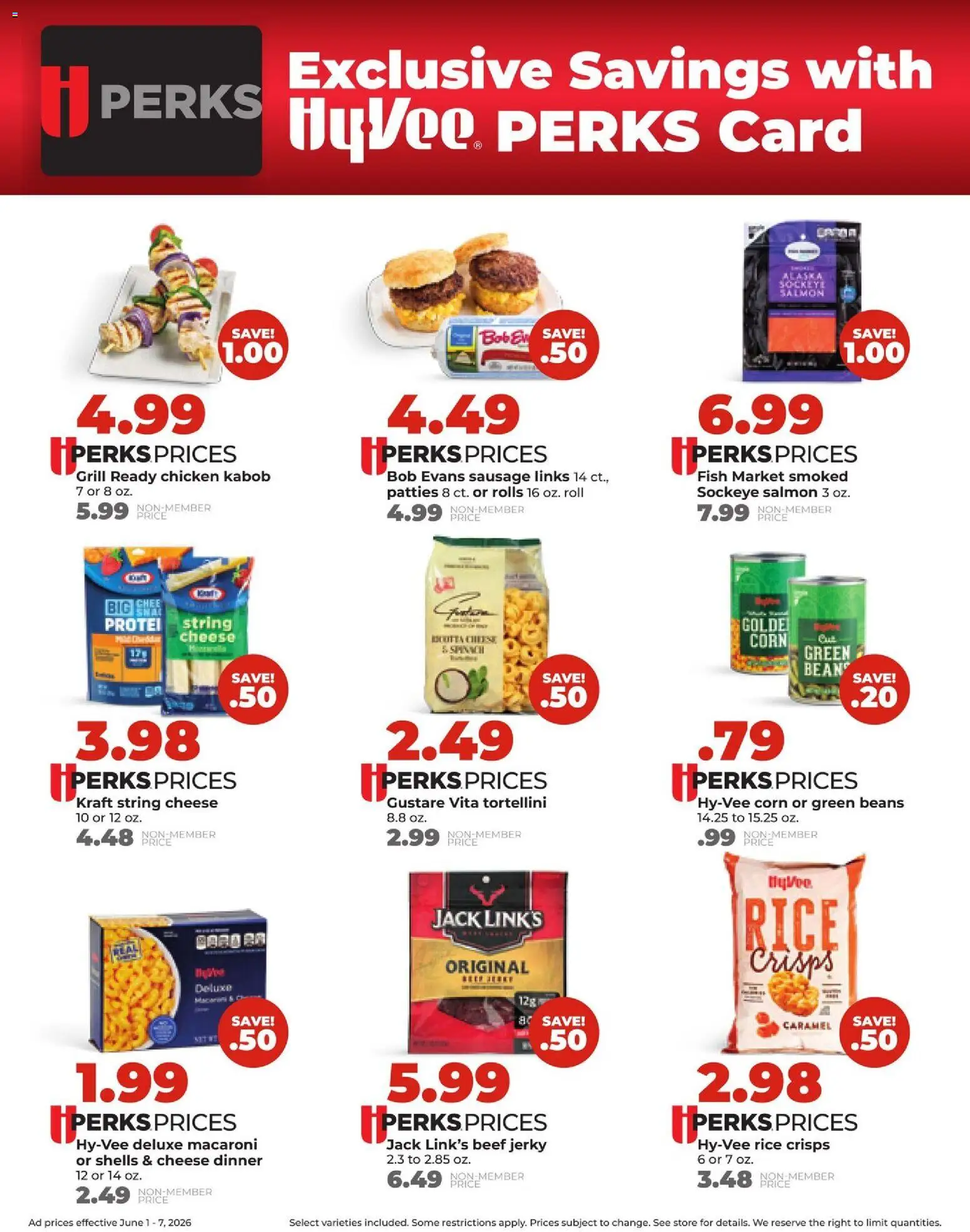 HyVee Weekly Ad - valid from 01.06.2026 | Page: 5 | Products: Corn, Fish, Beef, Grill