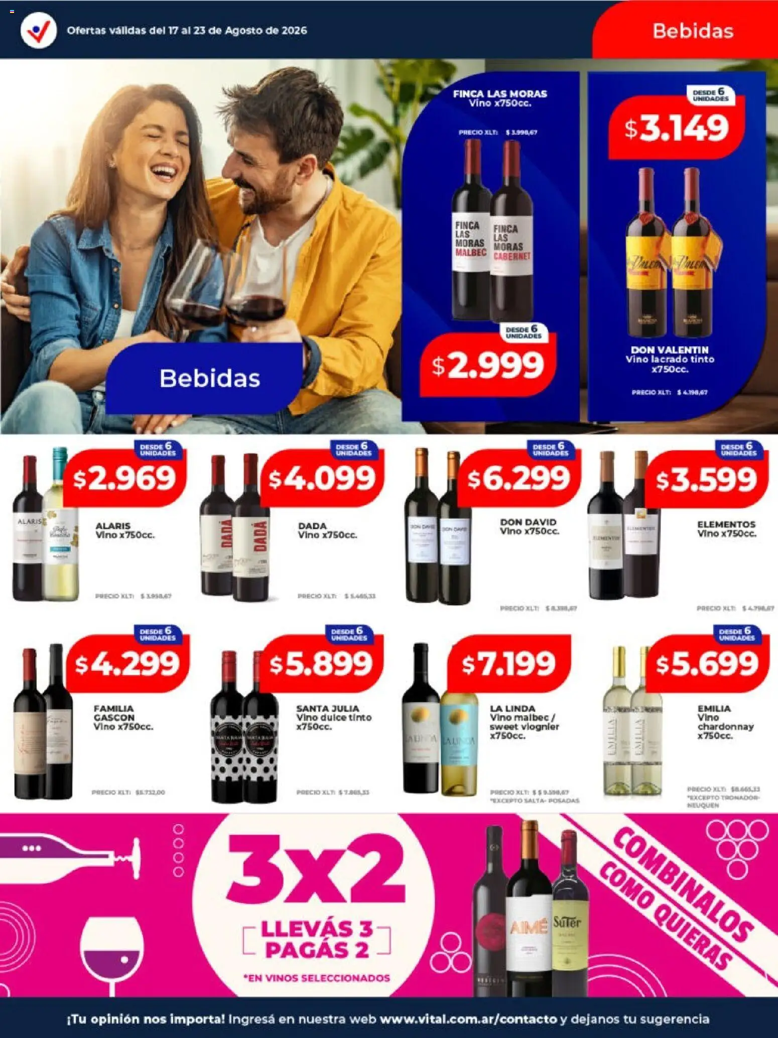 Vital - Ofertas │ válido desde el 17/08/2026 | Página: 14 | Productos: Bebidas, Dulce, Vino
