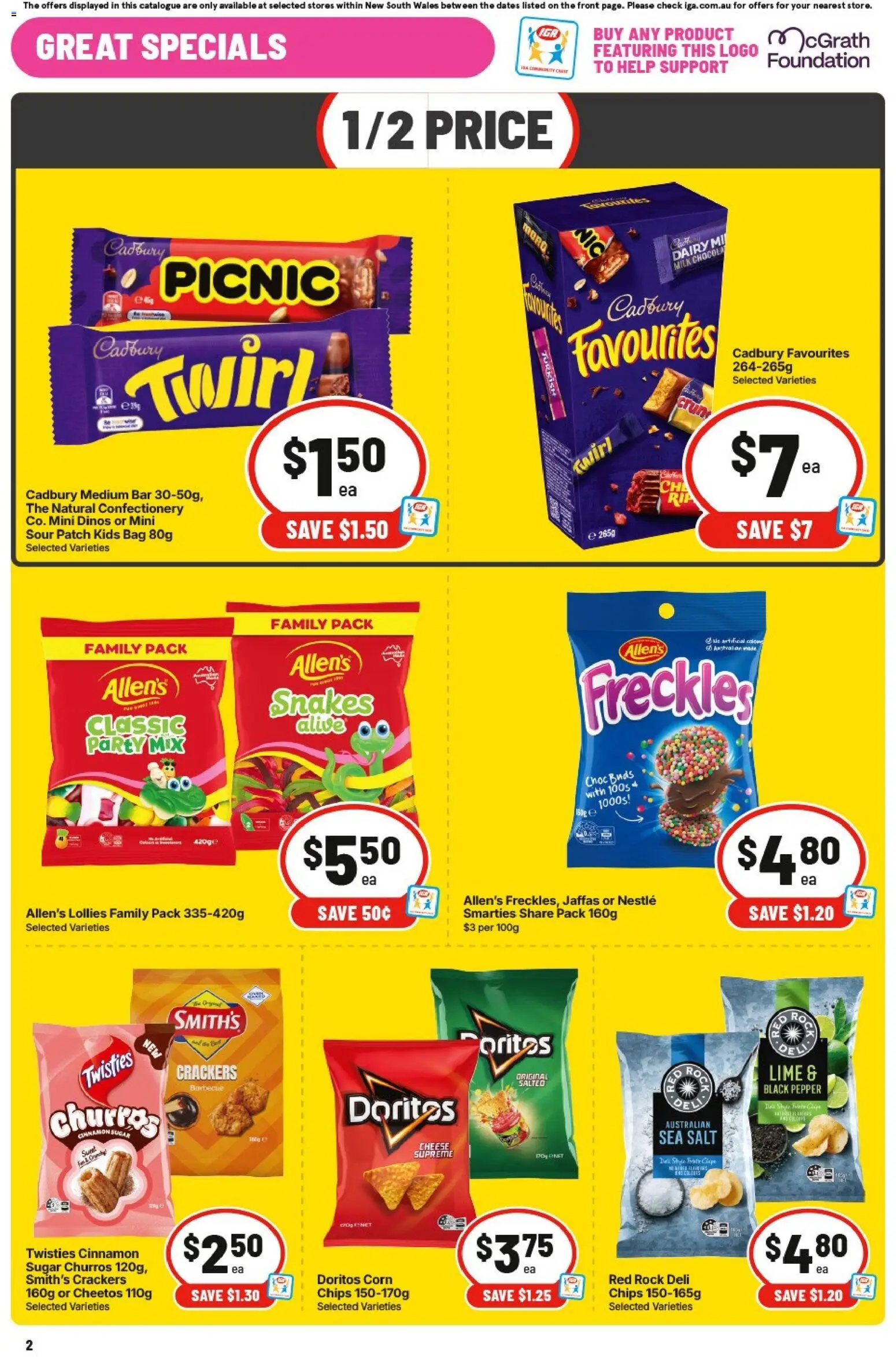 IGA catalogue - valid from 23/09/2026 | Page: 10 | Products: Confectionery, Crackers, Milk, Dairy