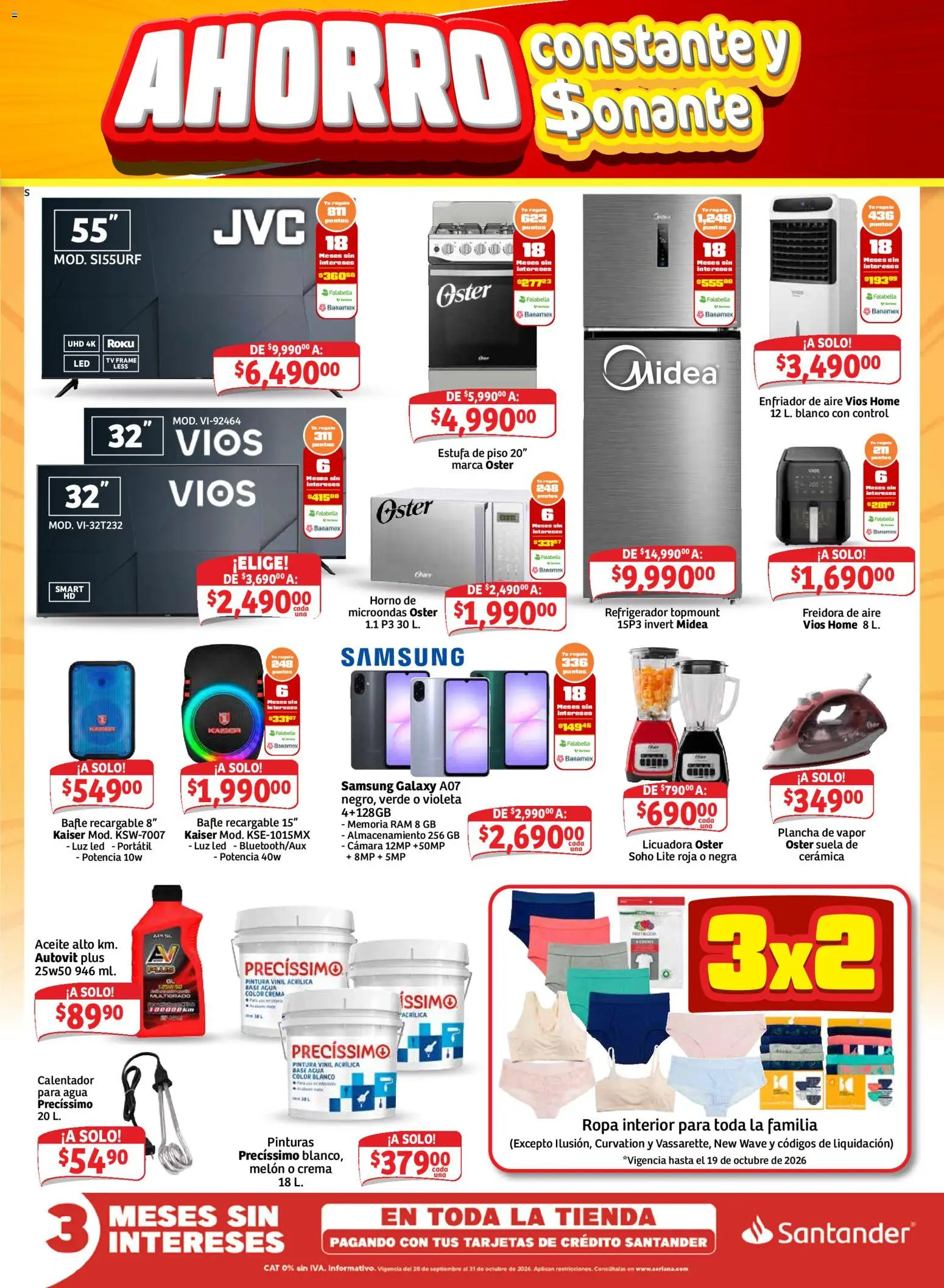 Nuevas ofertas de Soriana válidas en toda la República Mexicana desde el 16/10/2026. ¡Encuentra las mejores ofertas en Soriana folleto Ahorro constante y sonante Mercado! | Página: 7