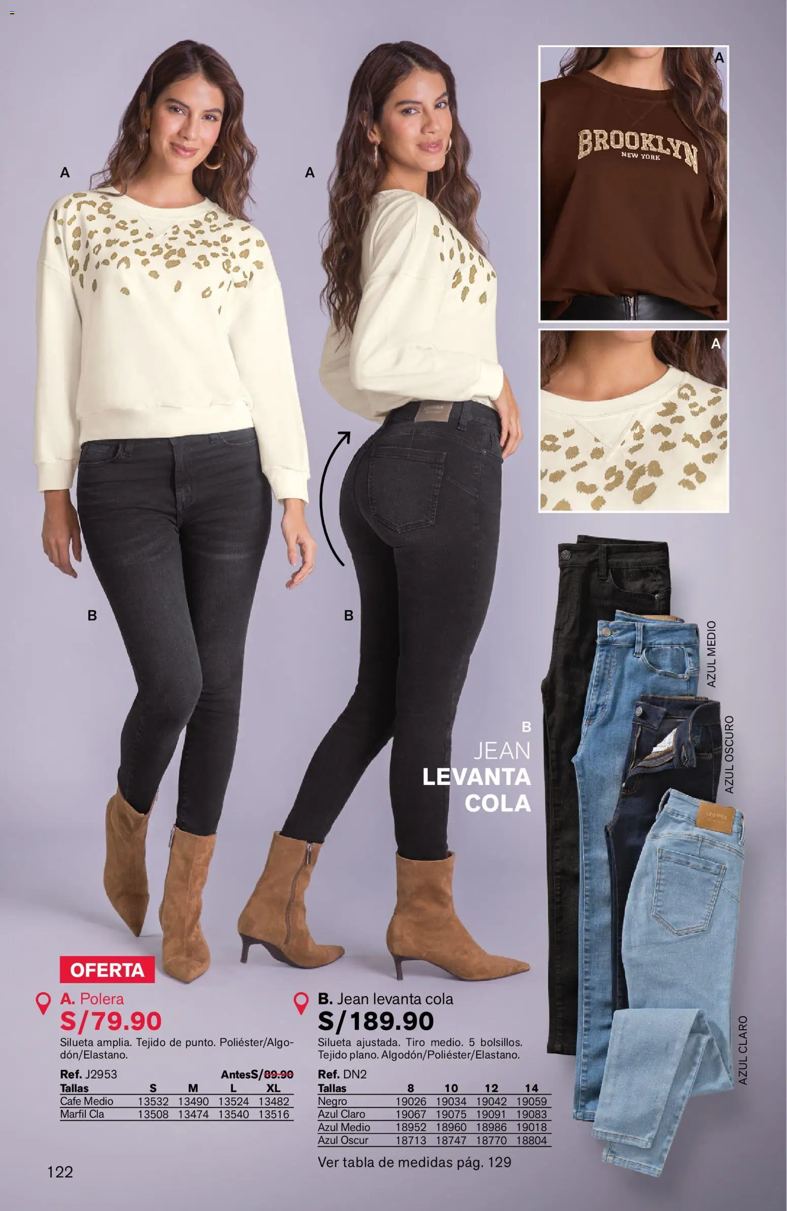 Catálogo Leonisa válido desde 25/06/2026 | Página: 122 | Productos: Café, Polera