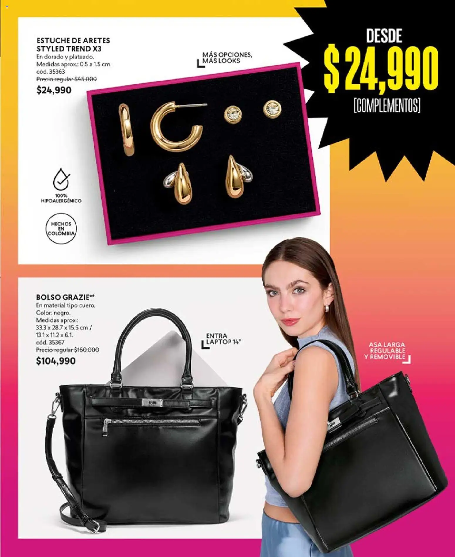 CyZone revista - valida desde el 17.07.2026 | Página: 31 | Productos: Bolso, Estuche, Aretes, Laptop