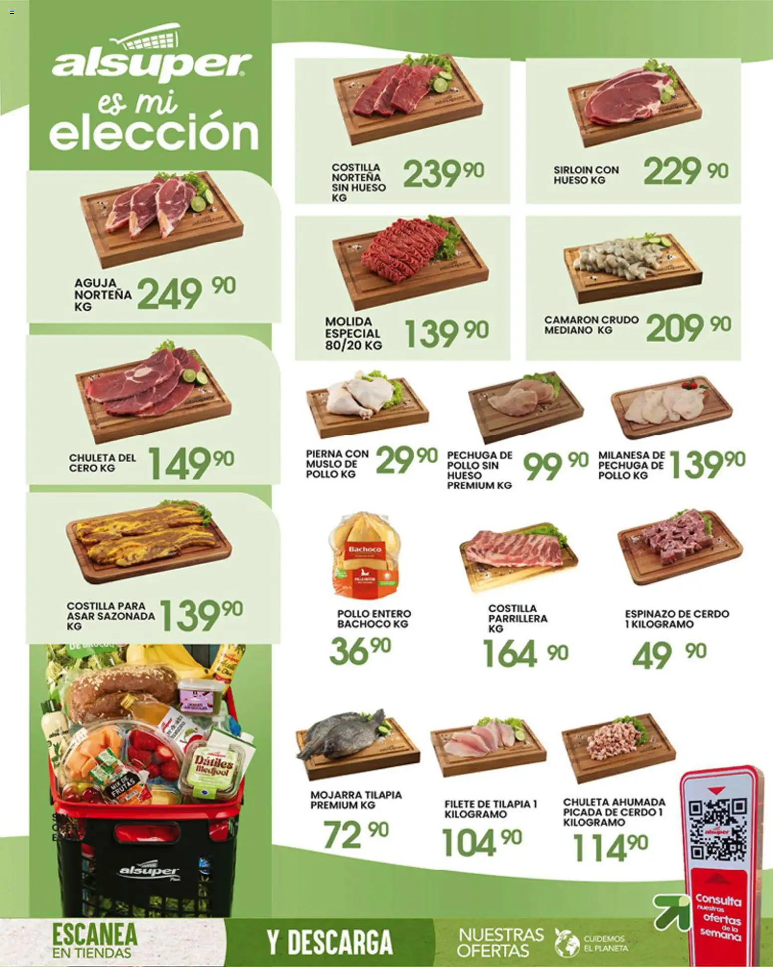 Nuevas ofertas de Alsuper válidas en toda la República Mexicana desde el 01.05.2026. ¡Encuentra las mejores ofertas en Alsuper folleto Zacatecas! | Página: 8 | Productos: Pollo, Milanesa, Cerdo, Short
