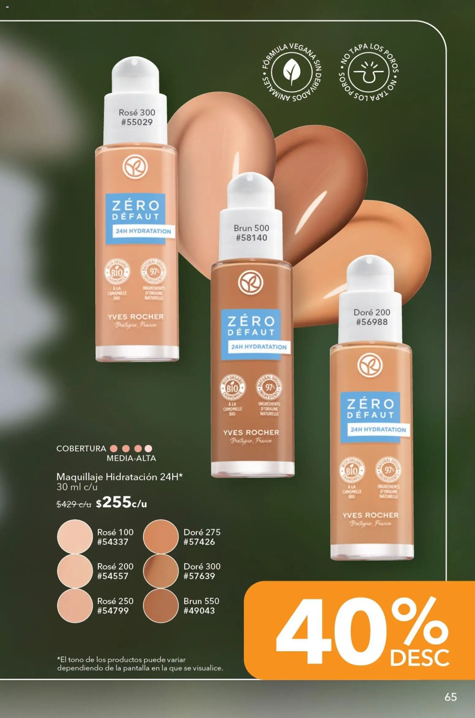 Nuevas ofertas de Yves Rocher válidas en toda la República Mexicana desde el 23.06.2026. ¡Encuentra las mejores ofertas en Yves Rocher campaña 9 2026! | Página: 69