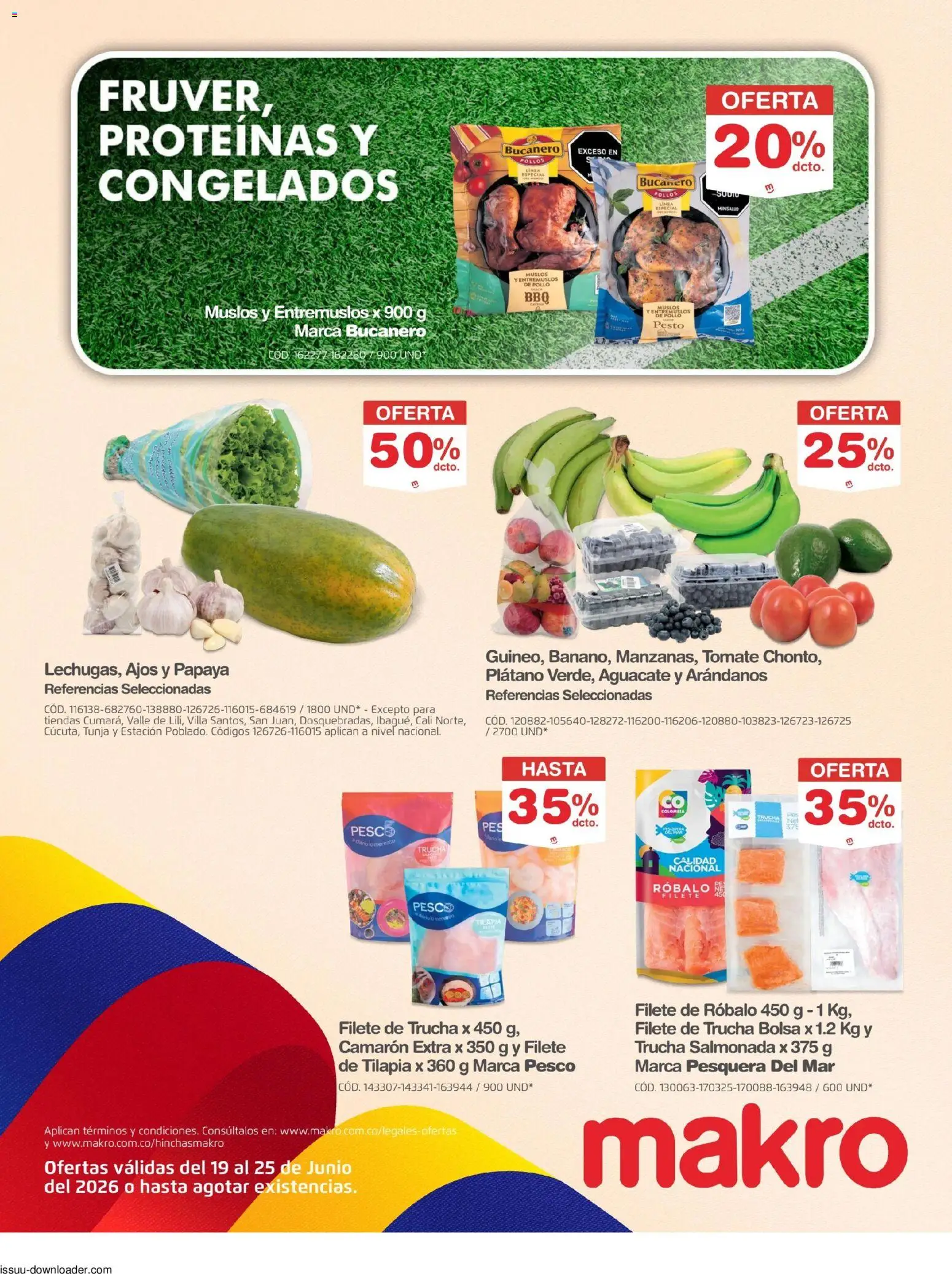 Makro revista - valida desde el 19/06/2026 | Página: 11 | Productos: Pollo, Arándanos, Bolsa, Ducha Bidet