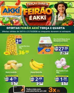 Akki Atacadista ofertas Terça e Quarta - Pré-Visualização do folheto da loja Akki Atacadista, válido de 20/10/2026