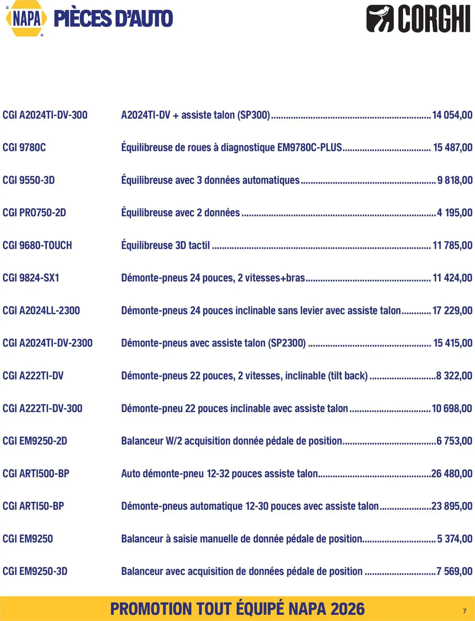NAPA Auto Parts flyer valid from Sep 1, 2026 | Page: 9
