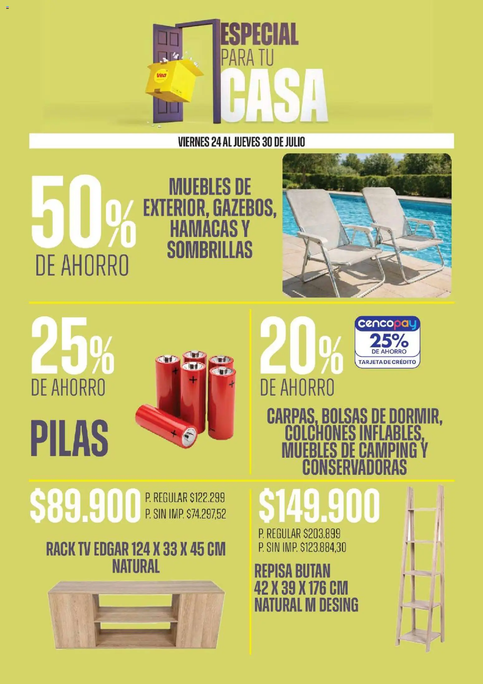 Vea - Especial para tu casa │ válido desde el 24/07/2026 | Página: 5 | Productos: Pilas, Repisa