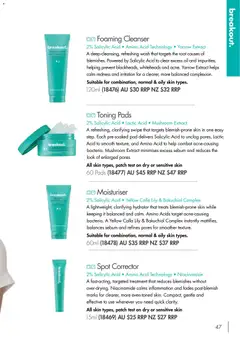 Preview of Nutrimetics Catalogue Product 2026-27 - valid from 01/09/2026 | Page: 47 | Products: Oil, Moisturiser, Sensitive skin, Treatment