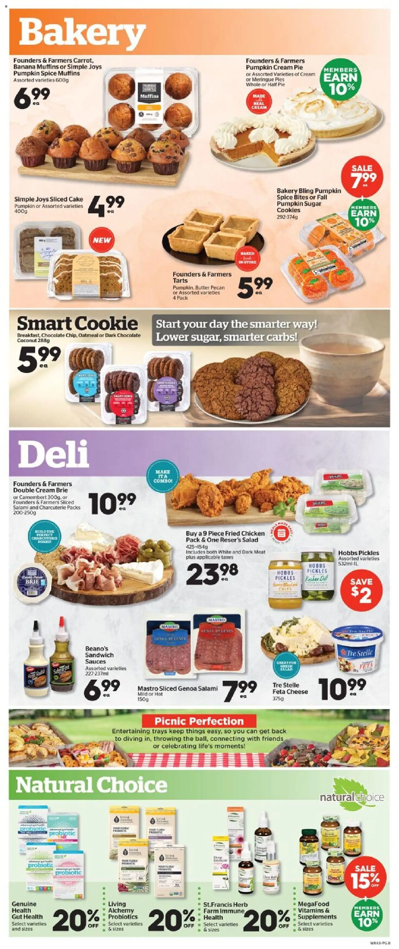 Calgary Co-op flyer valid from Aug 27, 2026 | Page: 8 | Products: Salad, Cheese, Chocolate, Pickles