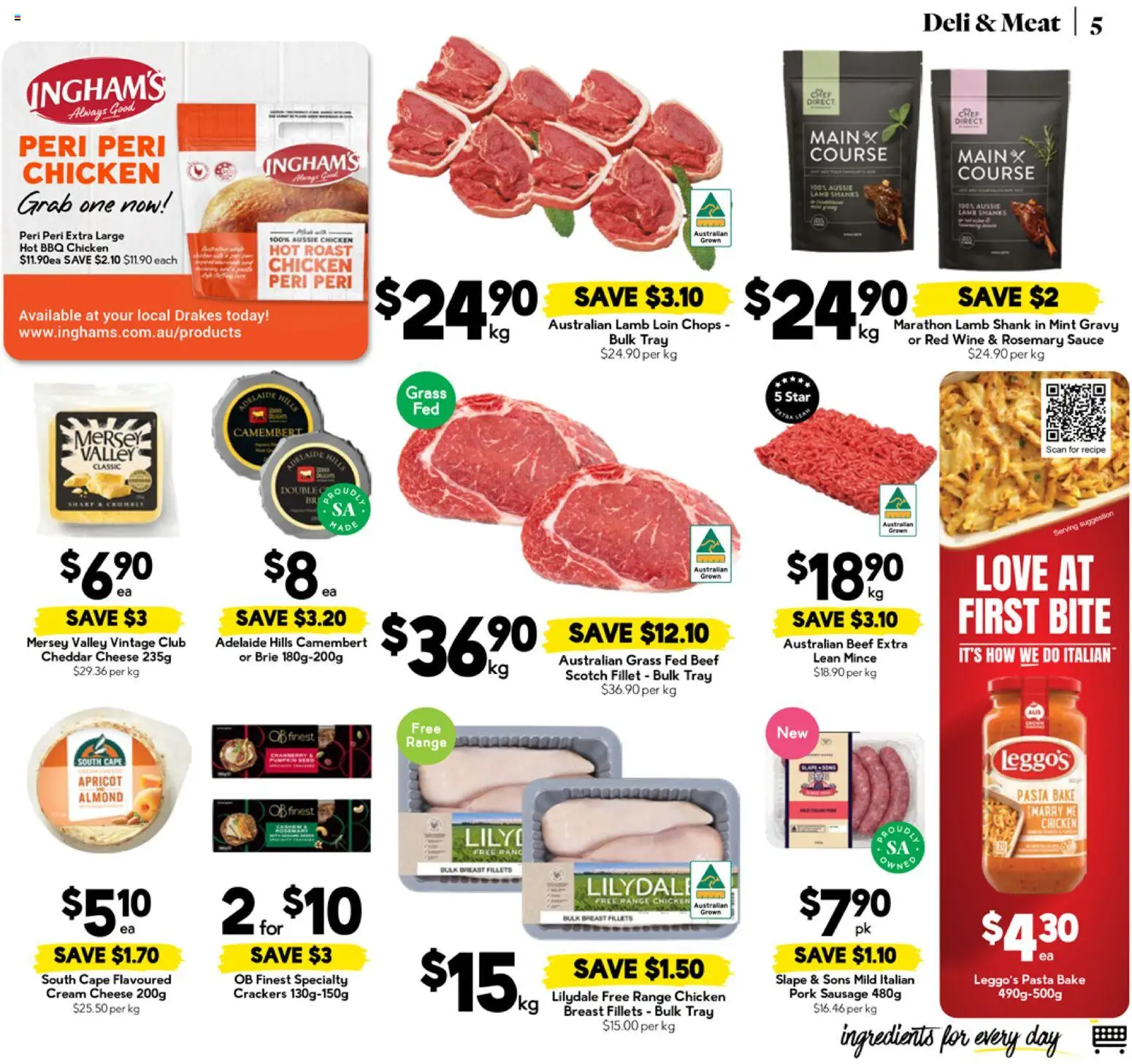 Drakes catalogue - valid from 10.06.2026 | Page: 5 | Products: Cheese, Lamb, Beef, Sausage