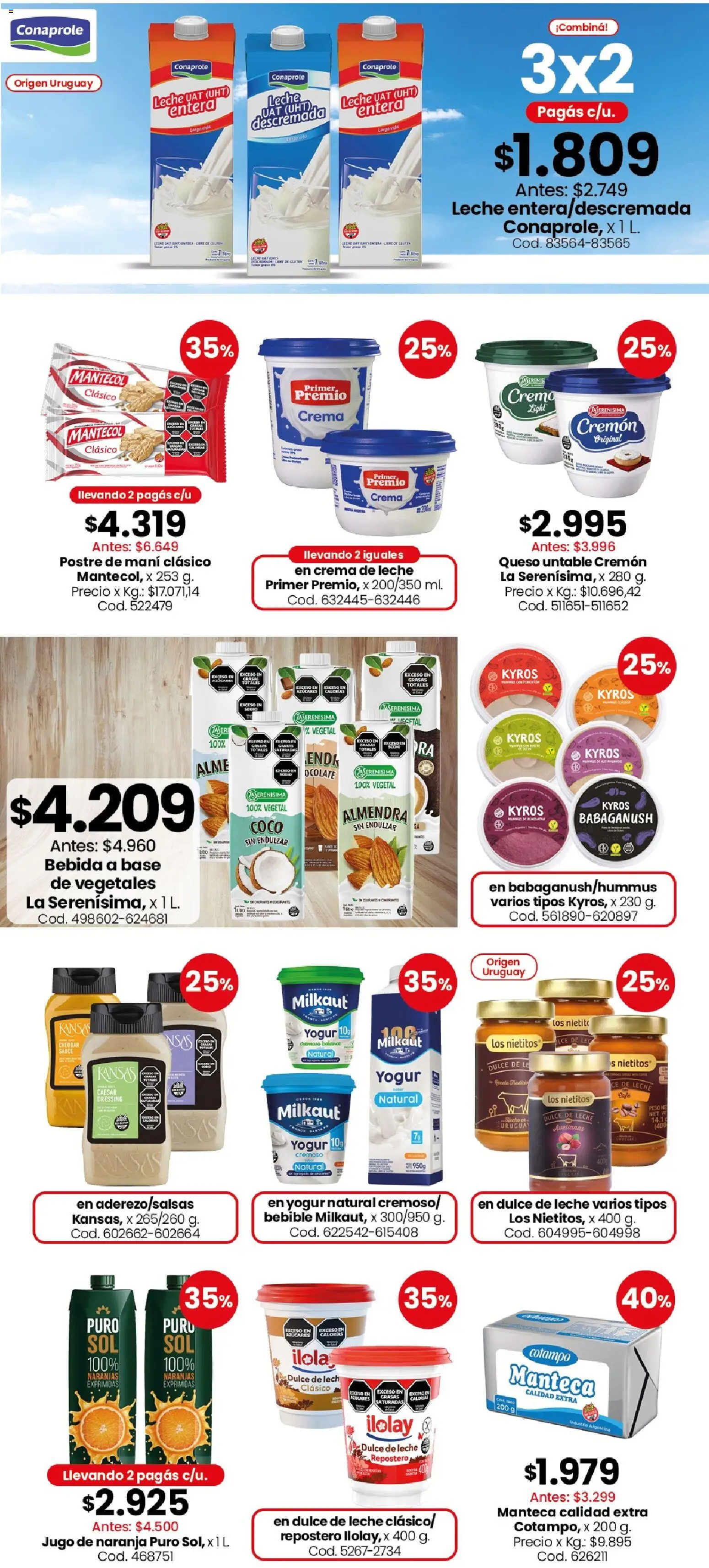 Coto - Carnes, verduras, pescadería, frescos y elaborados │ válido desde el 10/08/2026 | Página: 6 | Productos: Hummus, Almendra, Jugo, Yogur cremoso