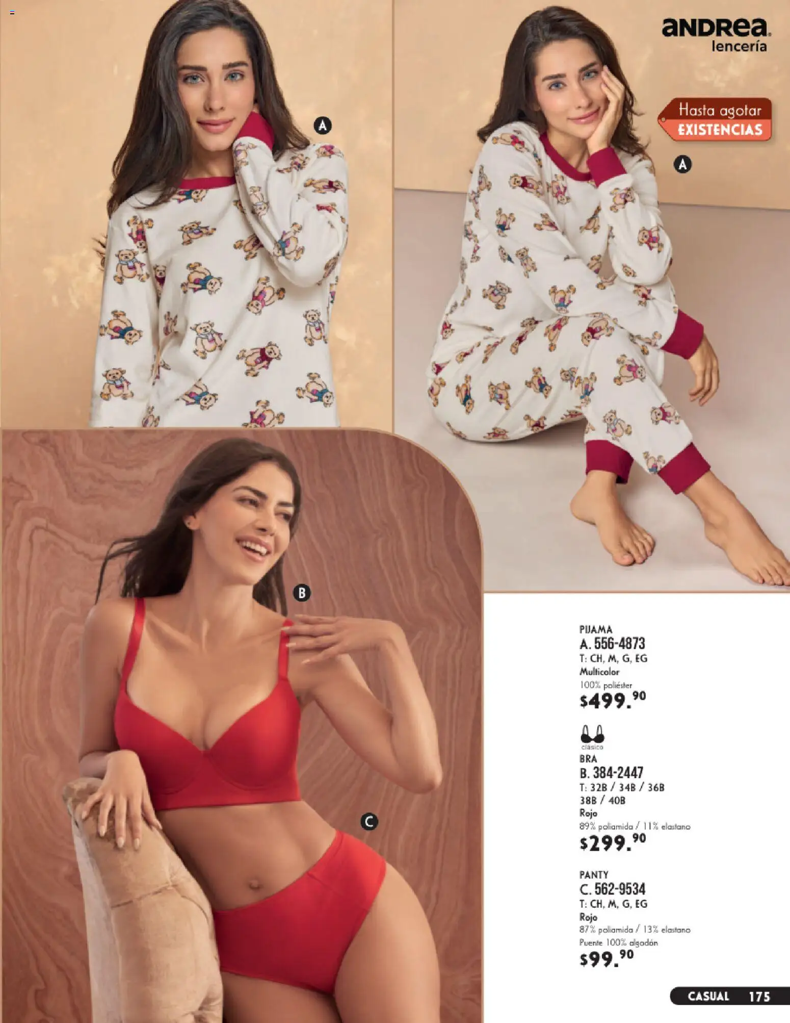 Nuevas ofertas de Andrea válidas en toda la República Mexicana desde el 23/08/2026. ¡Encuentra las mejores ofertas en Andrea catálogo Lencería & vestir interior! | Página: 35 | Productos: Pijama, Algodón, Lenceria